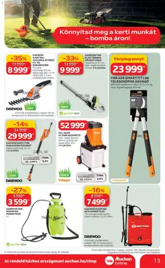 Auchan Ki a szabadba - amely érvényes a következő dátumtól: 05.03.2026 | Oldal: 13