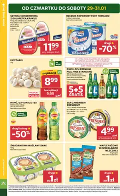 Pogląd oferty "Stokrotka Gazetka" - ważna od 29.01.2026 | Strona: 2 | Produkty: Ice Tea, Czekolada, Ręcznik papierowy, Owoce