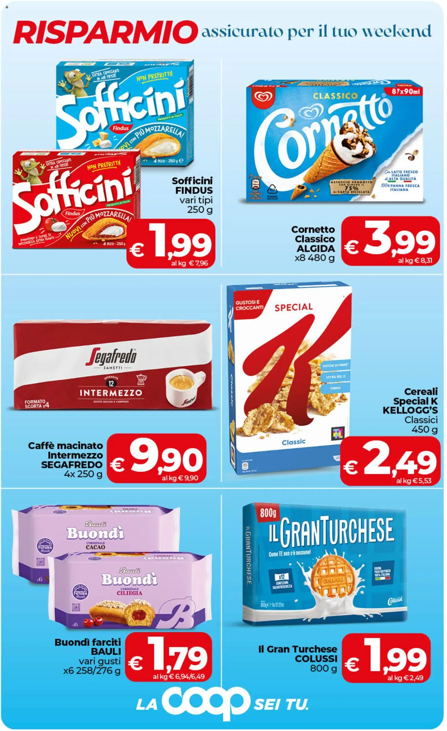 Volantino COOP del 28.04.2026 | Pagina: 3 | Prodotti: Caffè, Tè, Cereali, Astuccio