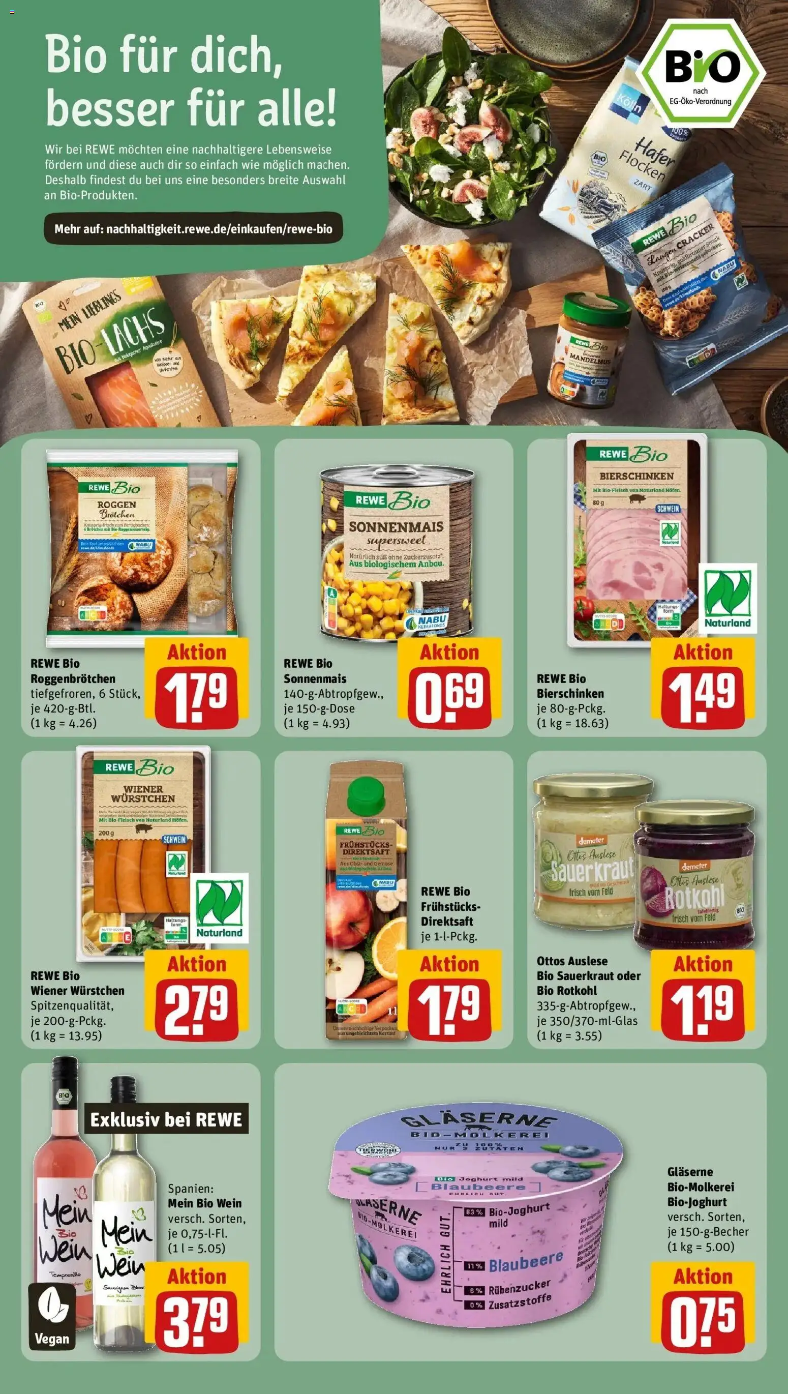 Rewe Prospekt Neubukow	 – gültig ab 09.03.2026 | Seite: 23 | Produkte: Wiener wurstchen, Rotkohl, Obst, Wein