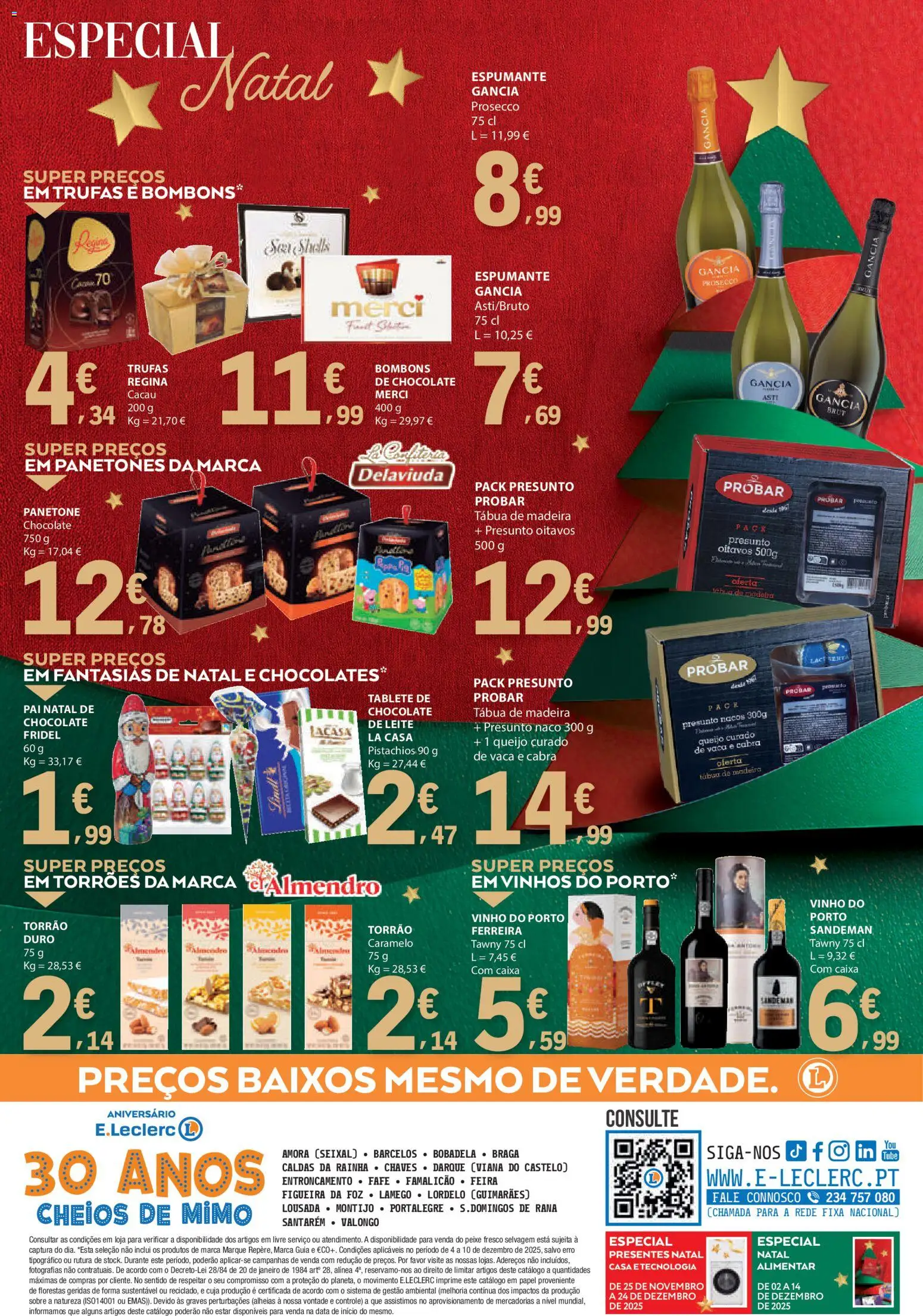 E.Leclerc folheto │ válido de 04.12.2025 | Página: 36 | Produtos: Espumante, Chocolates, Caixa, Vinho