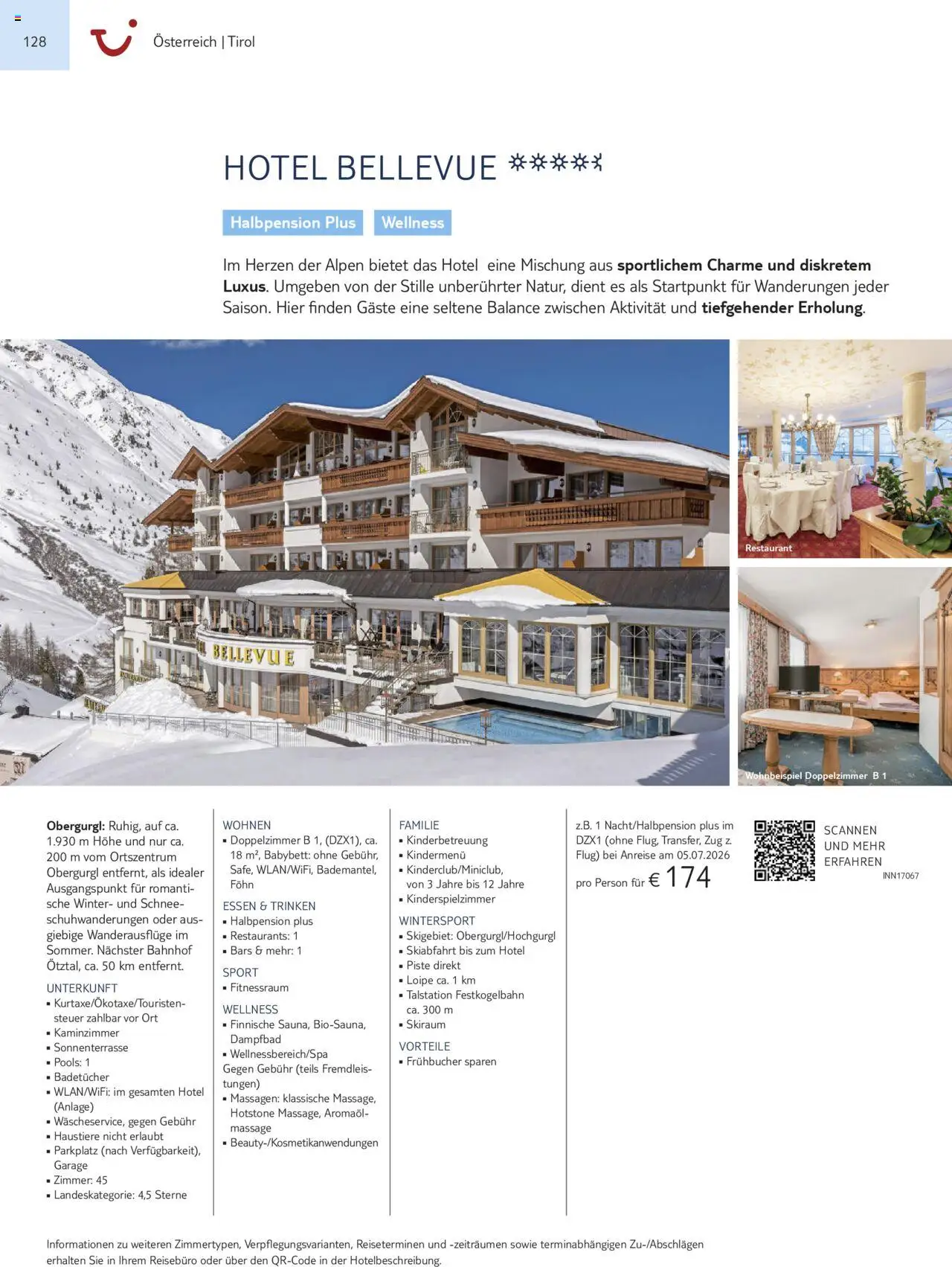 TUI Urlaub mit eigener Anreise 2025/26 – gültig ab 01.11.2025 | Seite: 128 | Produkte: Babybett, Föhn