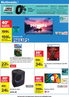 Carrefour - Prévisualisation de Carrefour catalogue semaine 52 valide à partir de 23.12.2025 | Page: 59 | Produits: Enceinte, Televiseur, Assassin's creed, Smart TV