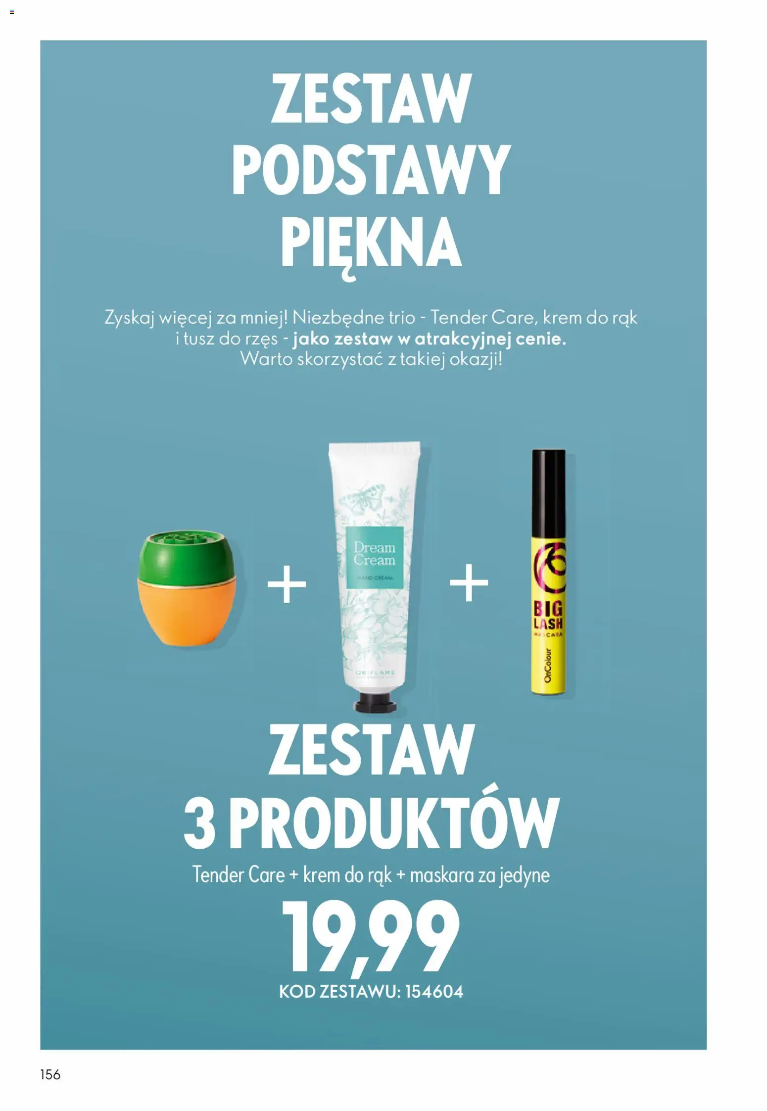 Oriflame Katalog 1 2026 od 24.12.2025 | Strona: 156 | Produkty: Maskara, Tusz do rzęs, Krem do rąk, Krem