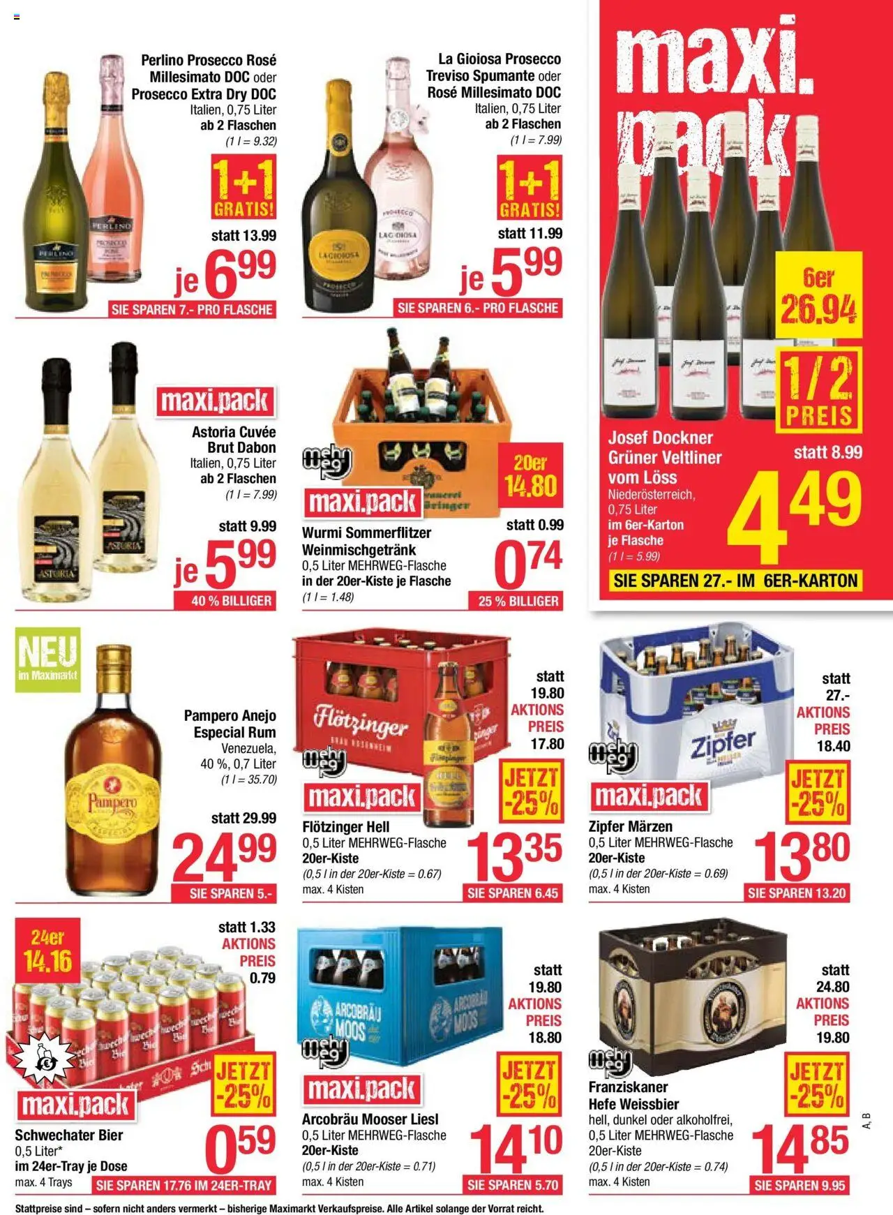 Maximarkt Flugblatt Flugblatt Anif, Bruck an der Großglocknerstraße gültig ab 11.08.2025 | Seite: 13 | Produkte: Bier