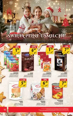 Pogląd oferty "Arhelan Gazetka" - ważna od 15.12.2025 | Strona: 12 | Produkty: Galaretka, Kakao, Delikatesy, Brzoskwinie