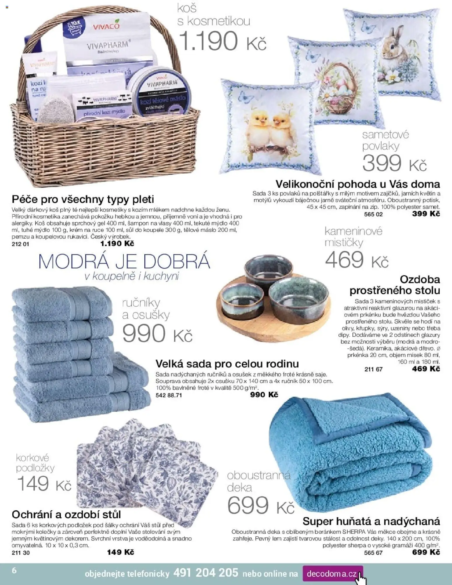 Decodoma katalog od 16.02.2026 | Strana: 6 | Produkty: Krém na ruce, Ručník, Koš, Šampon