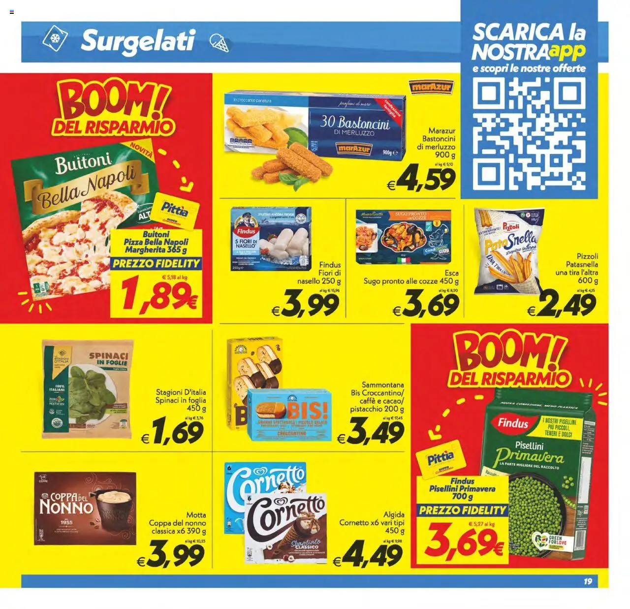Volantino SuperConveniente del 23.09.2025 | Pagina: 19 | Prodotti: Caffè, Cornetto, Sugo, Nasello