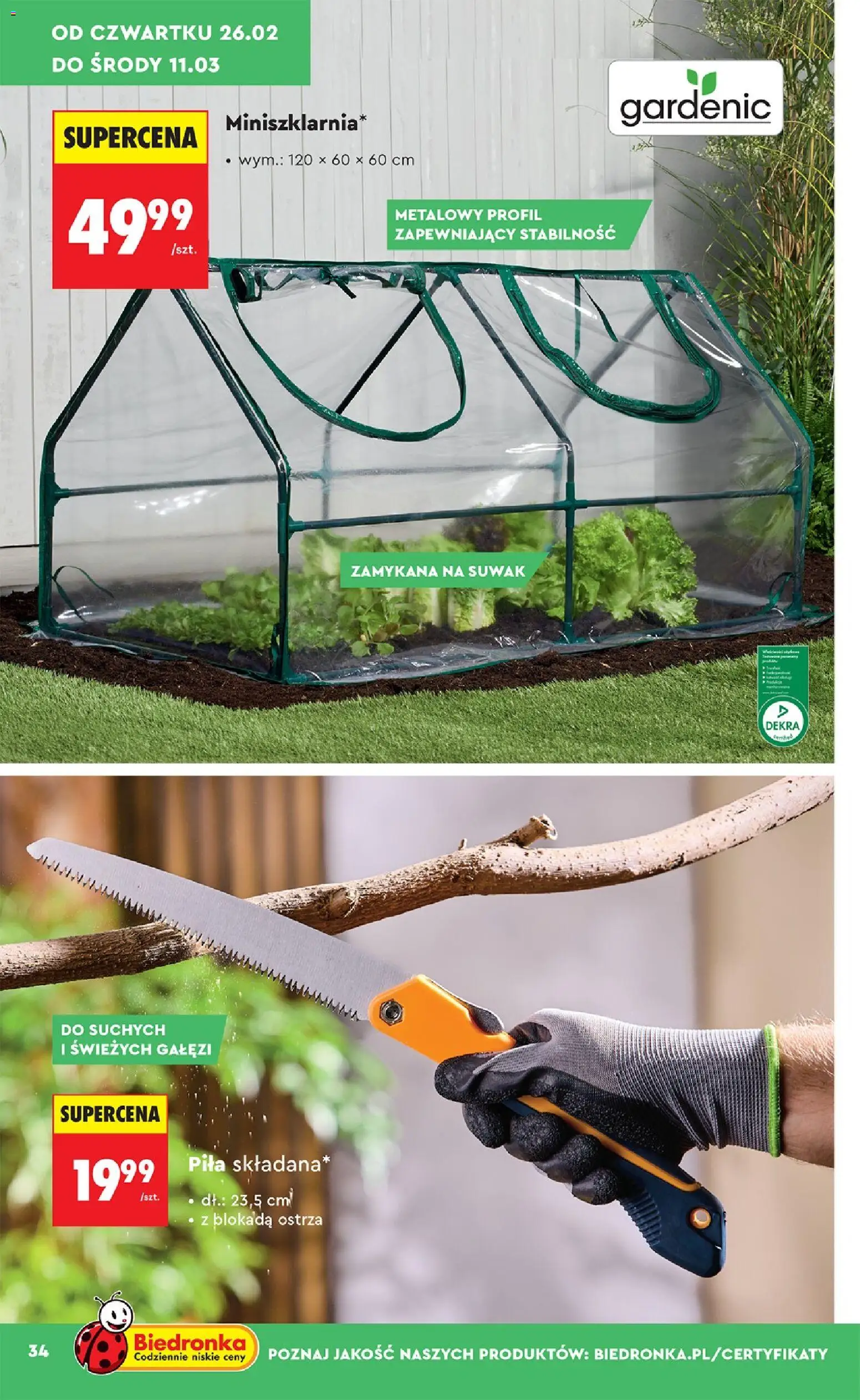 Biedronka Polsko leták - Hity i inspiracje od 21.02.2026 | Strana: 34 | Produkty: Pila