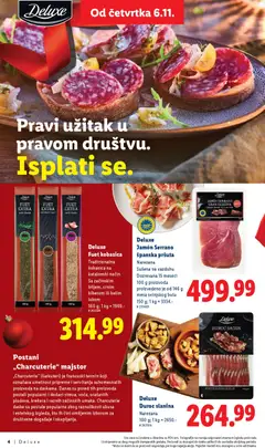 Duroc slanina, Narezana 100 g - pregled Lidl kataloga - važi od 06.11.2025 | Strana: 4 | Proizvode: Sto, Slanina, Kobasica