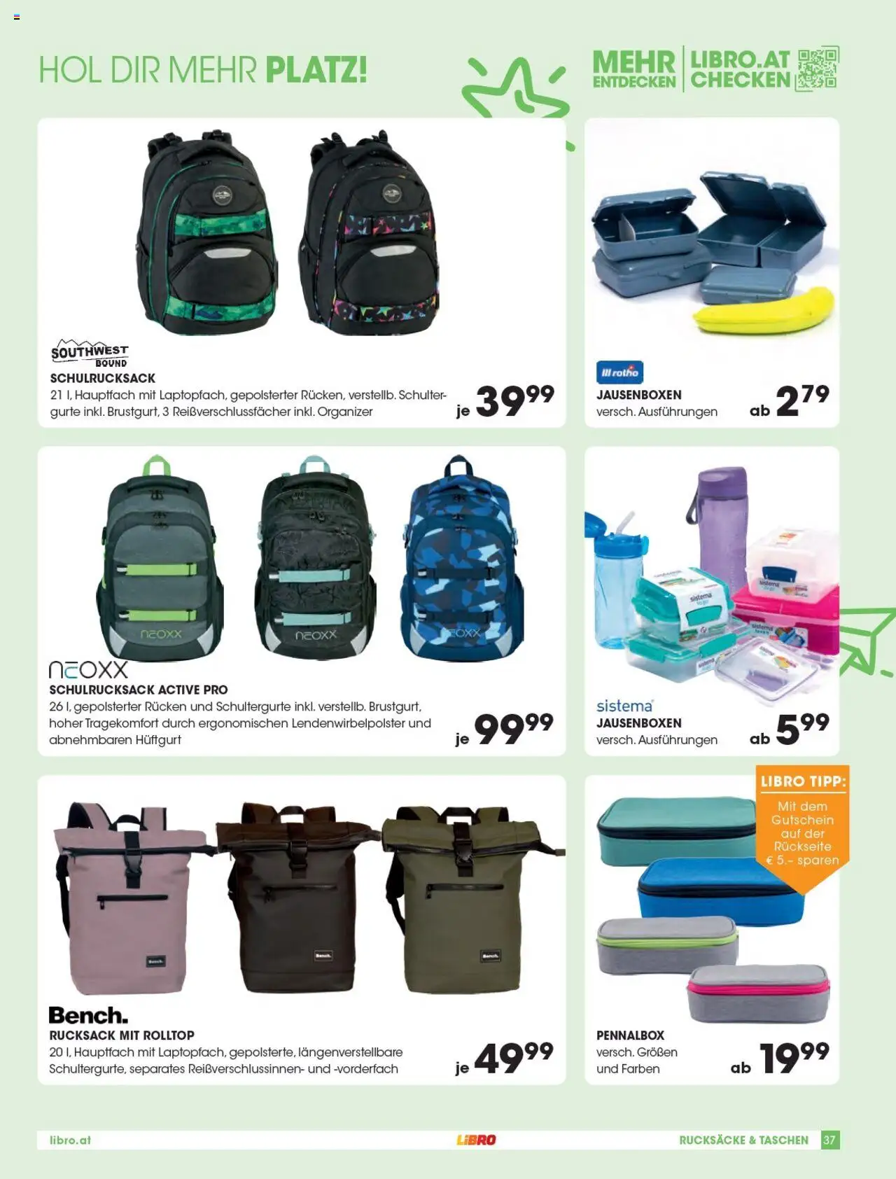 Libro Schulkatalog gültig ab 31.07.2025 | Seite: 37 | Produkte: Rucksack