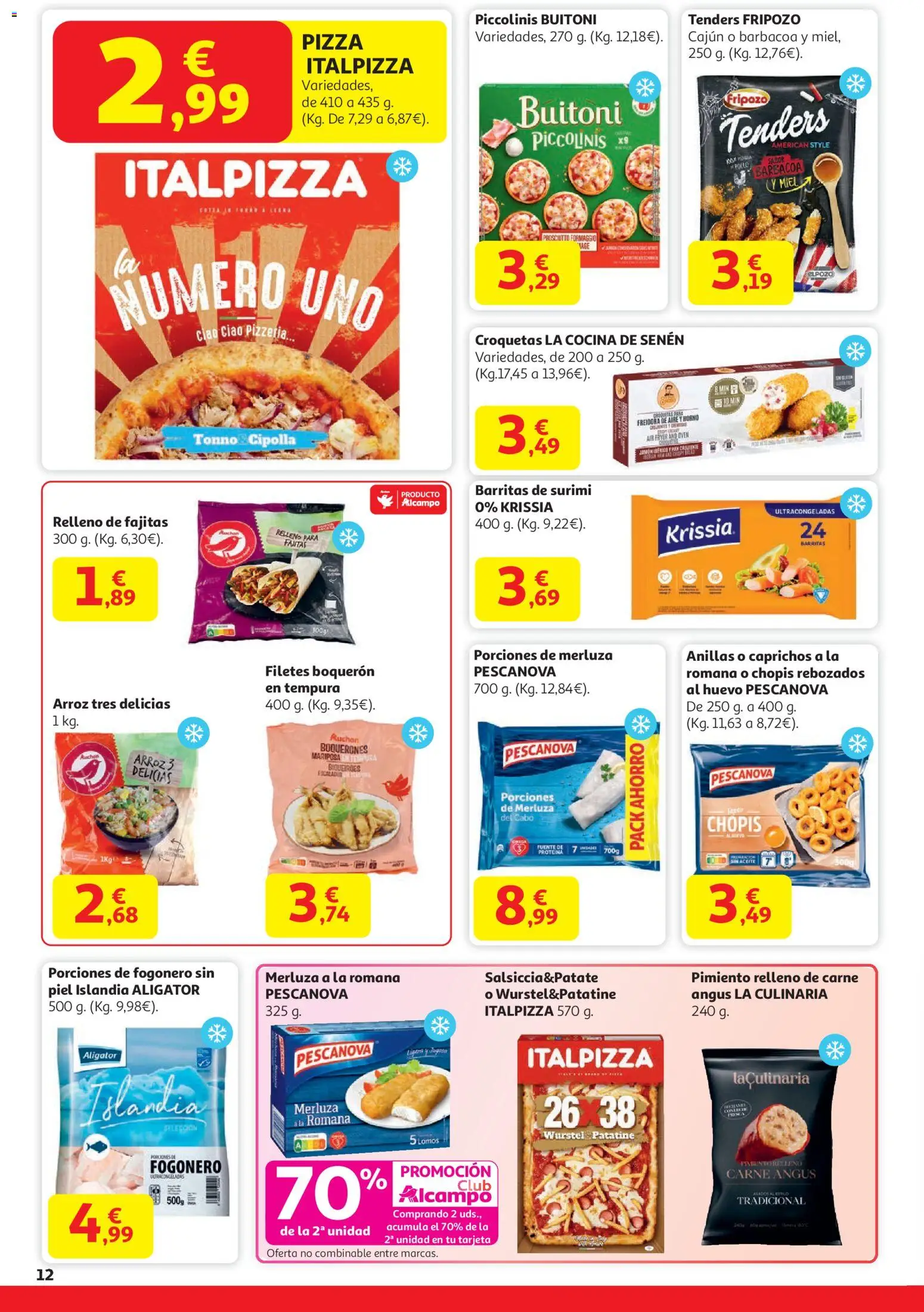 Alcampo - HG Nacional Cat │ válido desde el 15.01.2026 | Página: 12 | Productos: Jamón ibérico, Pan, Pizza, Cocina