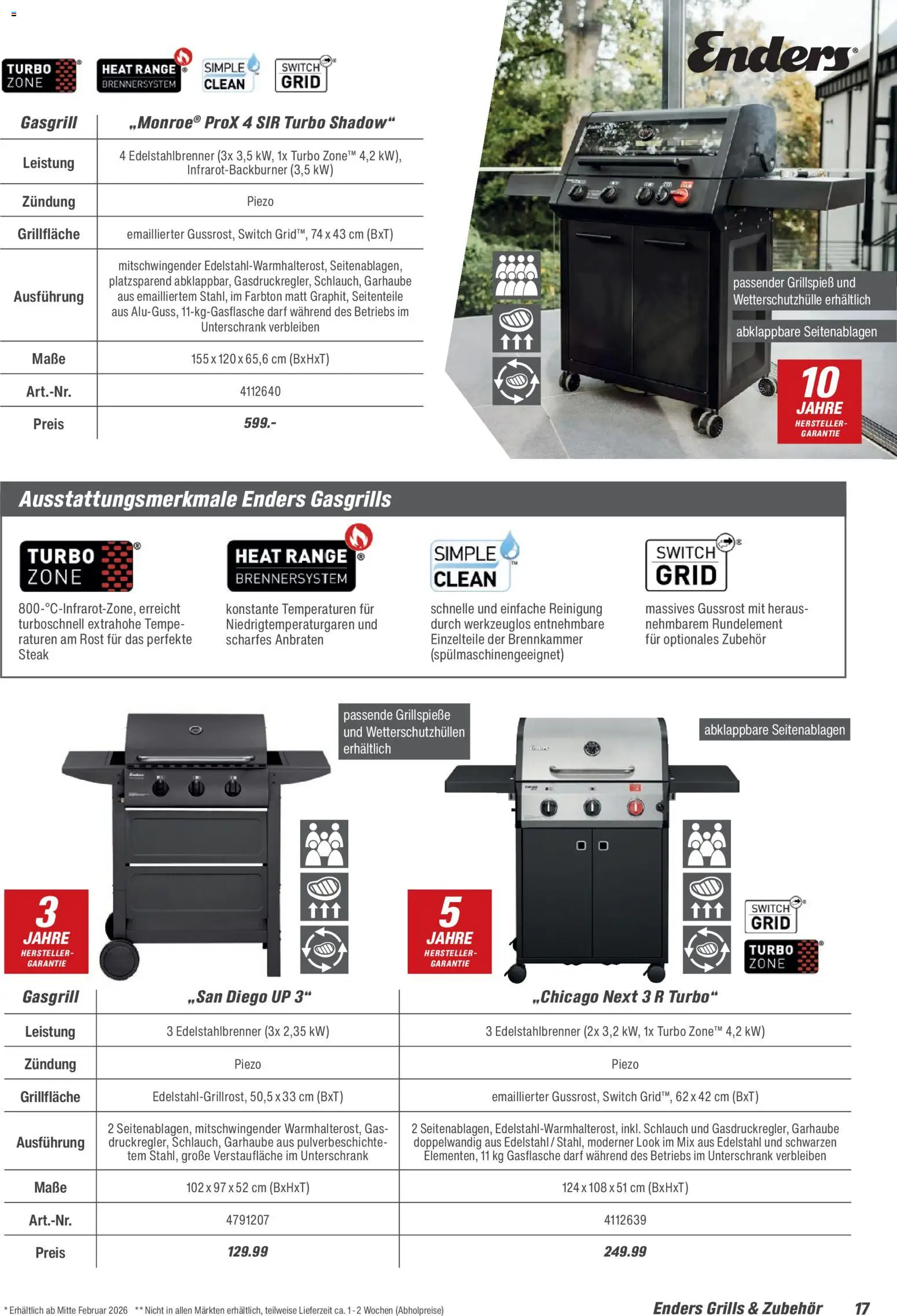 Toom Baumarkt  Grills & Zubehör 2026 – gültig ab 14.02.2026 | Seite: 17 | Produkte: Unterschrank, Steak