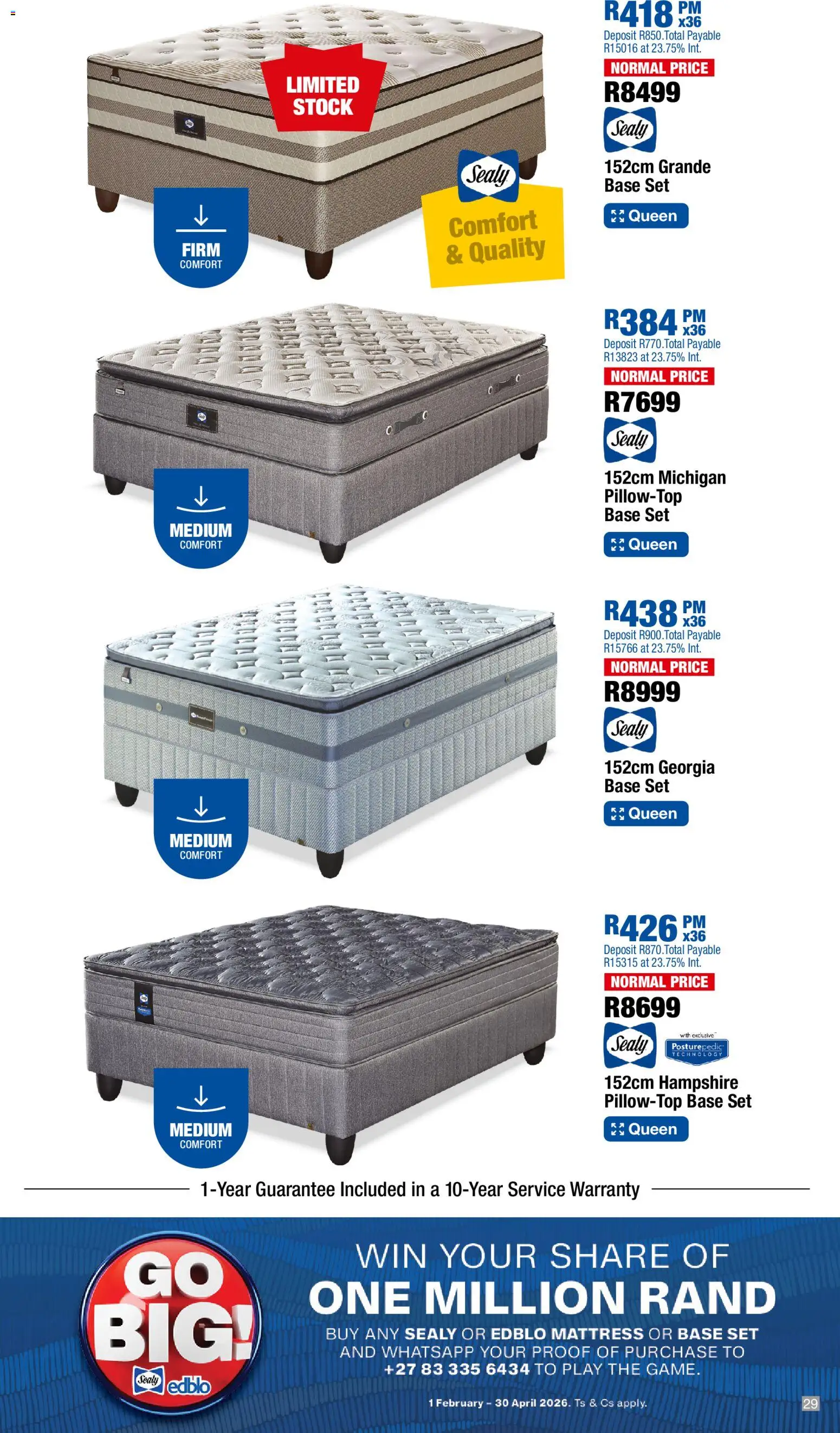 New OK Furniture catalogue – valid from 23.03.2026 | Page: 29 | Products: Mattress, Stock