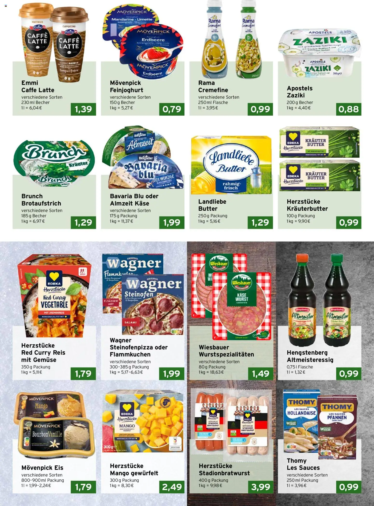 CAP Markt Prospekt – gültig ab 27.04.2026 | Seite: 2 | Produkte: Käse, Bratwurst, Kräuterbutter, Eis