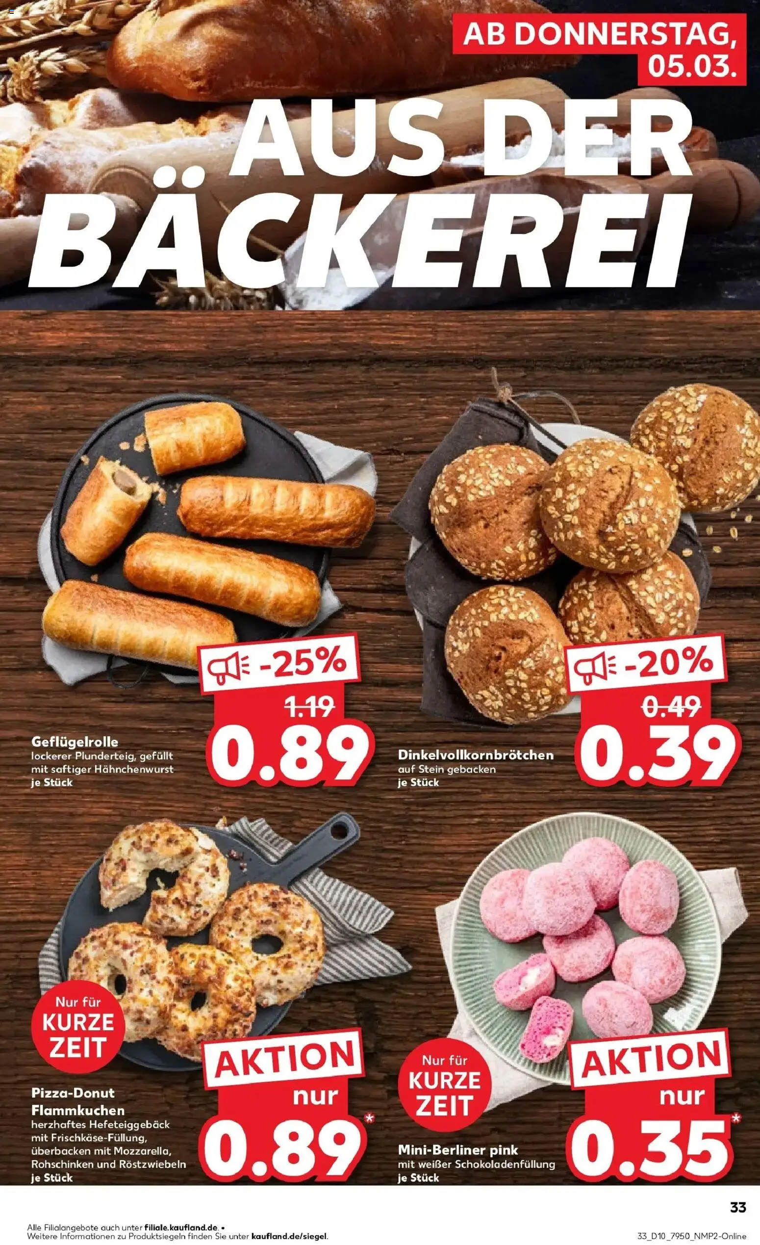 Kaufland Prospekt Schwentinental	 – gültig ab 05.03.2026 | Seite: 37 | Produkte: Bäckerei