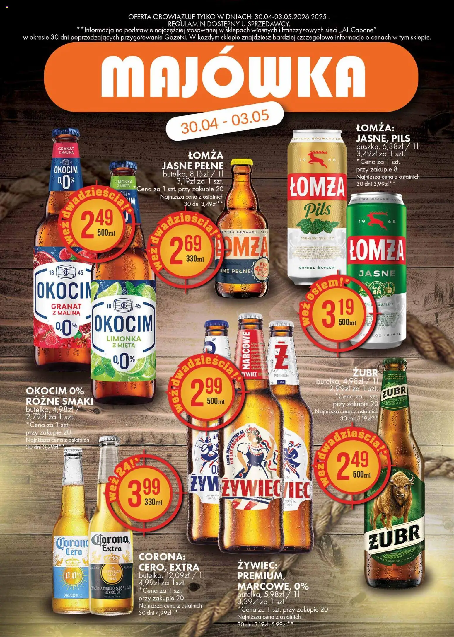 Al.Capone gazetka od 13.04.2026 | Strona: 28 | Produkty: Limonka, Malina, Mięta