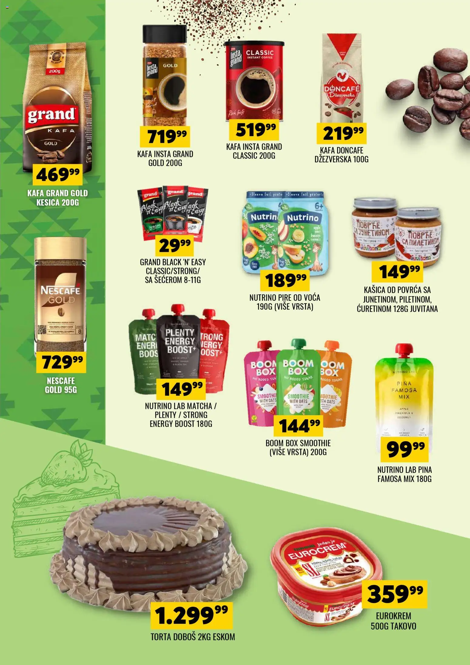Tekijanka katalog - važi od 11.03.2026 | Strana: 4 | Proizvode: Doncafe, Kafa, Nescafé, Torta