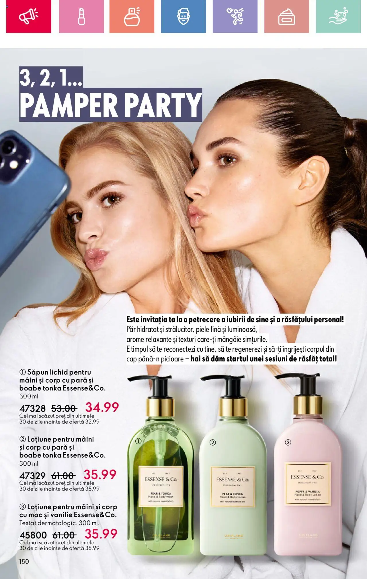 Oriflame catalog 11 2025 – valabil de la 27.07.2025 | Pagină: 150 | Produse: Pară, Body, Săpun, Săpun lichid