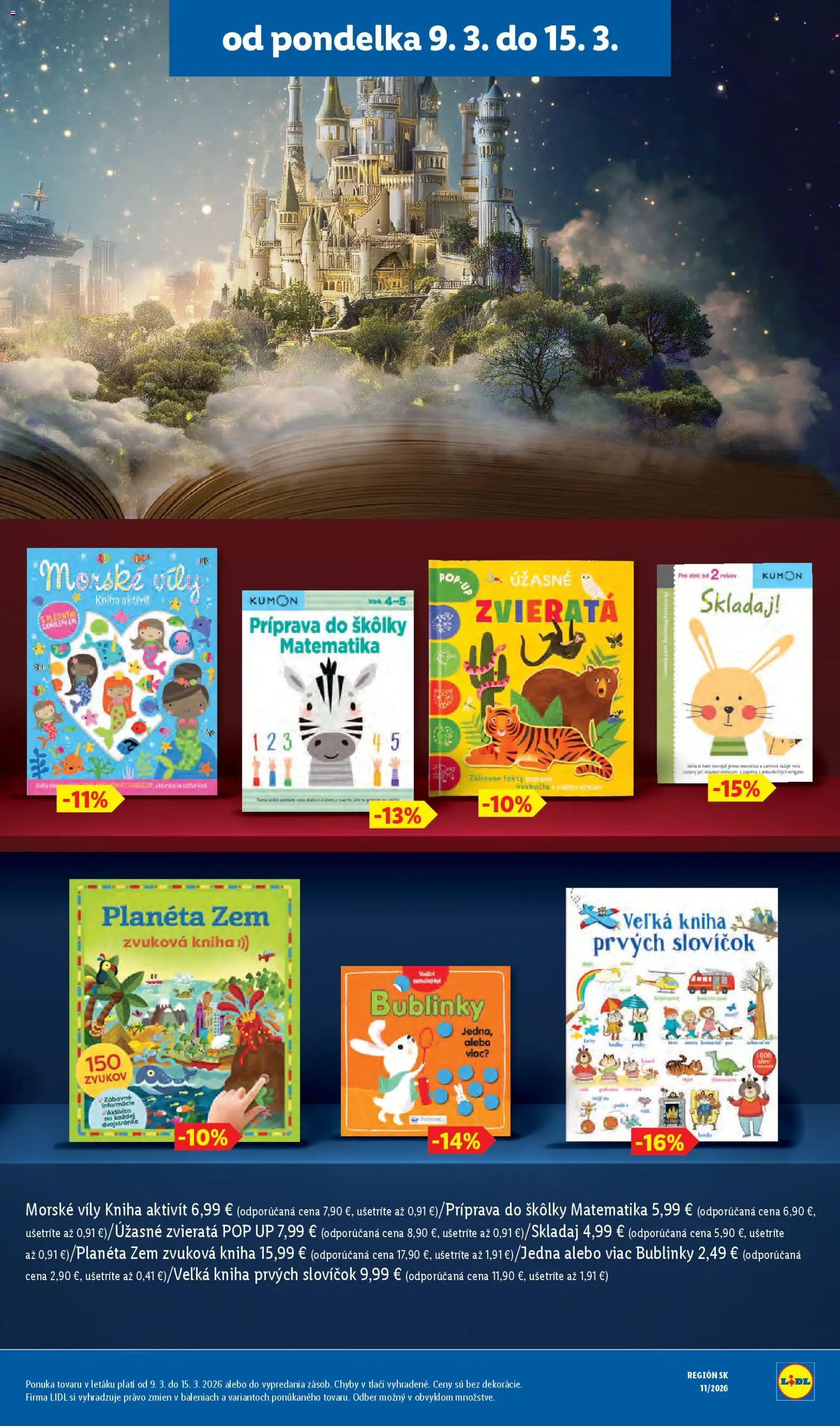 Nové Lidl akcie – leták je platný od 09.03.2026 | Strana: 43 | Produkty: Kniha