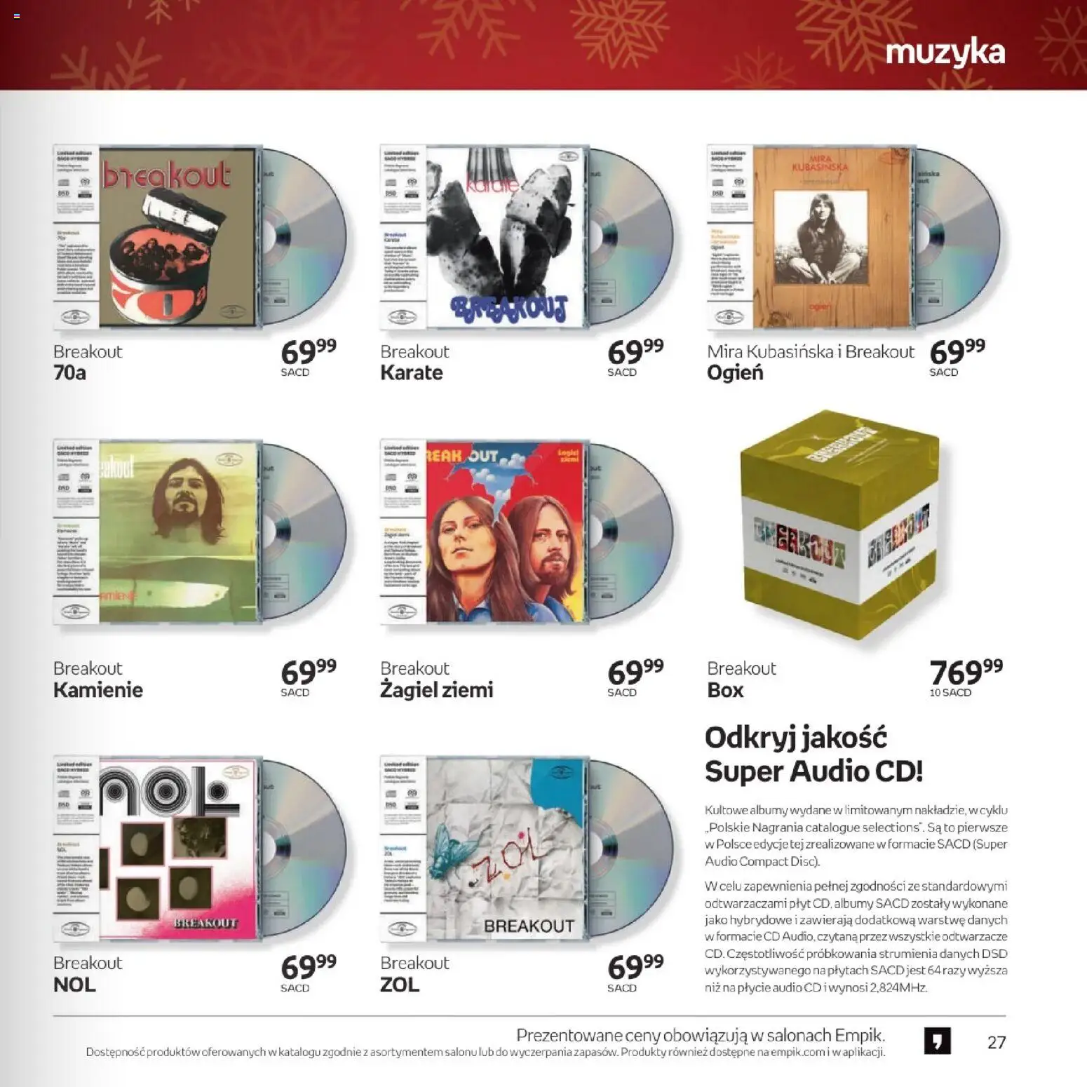 Empik promocje - Witaj w klubie znajdujących trafione prezenty dla każdego od 10.12.2025 | Strona: 27 | Produkty: Audio
