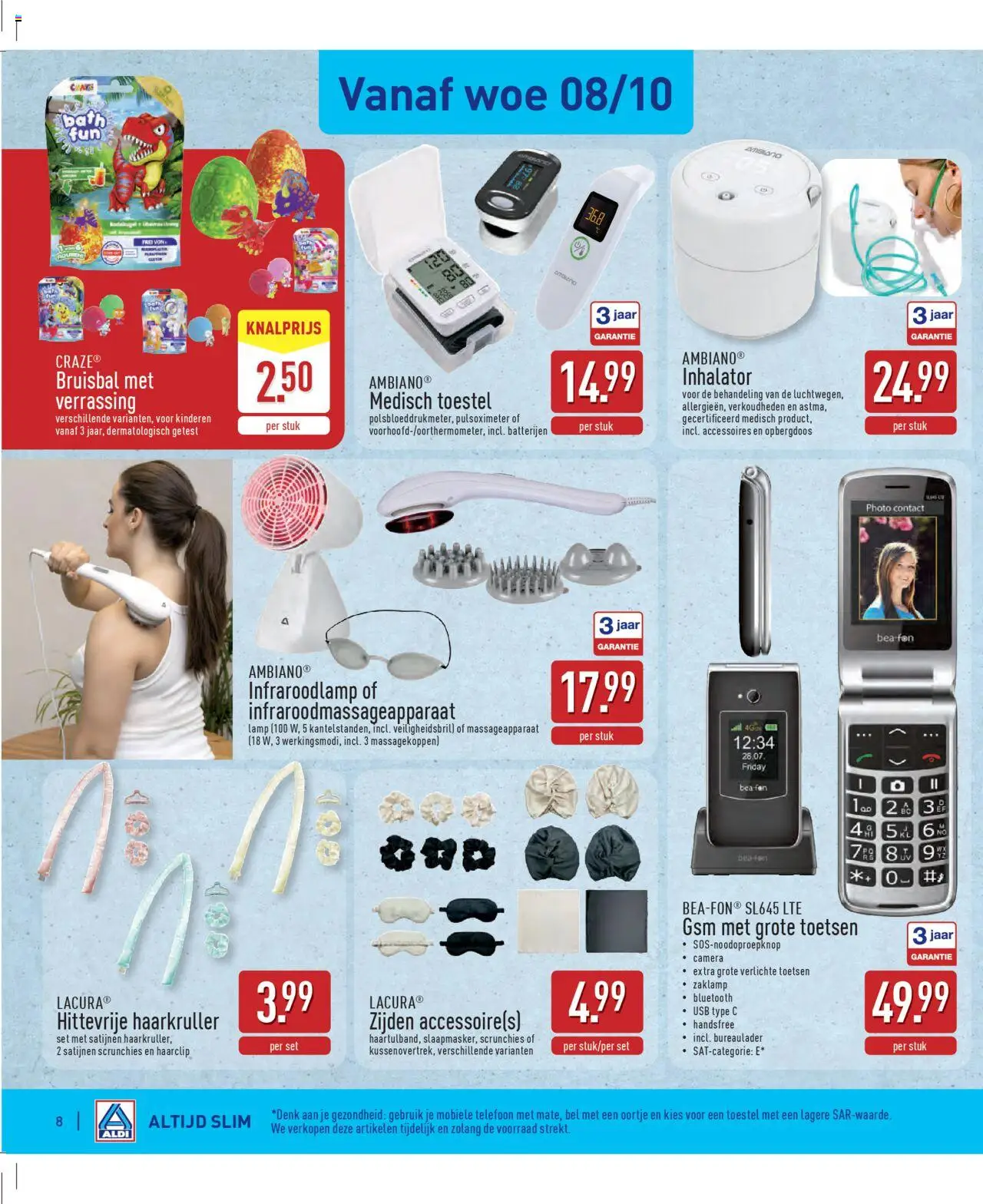 {H1} | Pagina: 8 | Producten: Zaklamp, Camera, Batterijen, Bluetooth