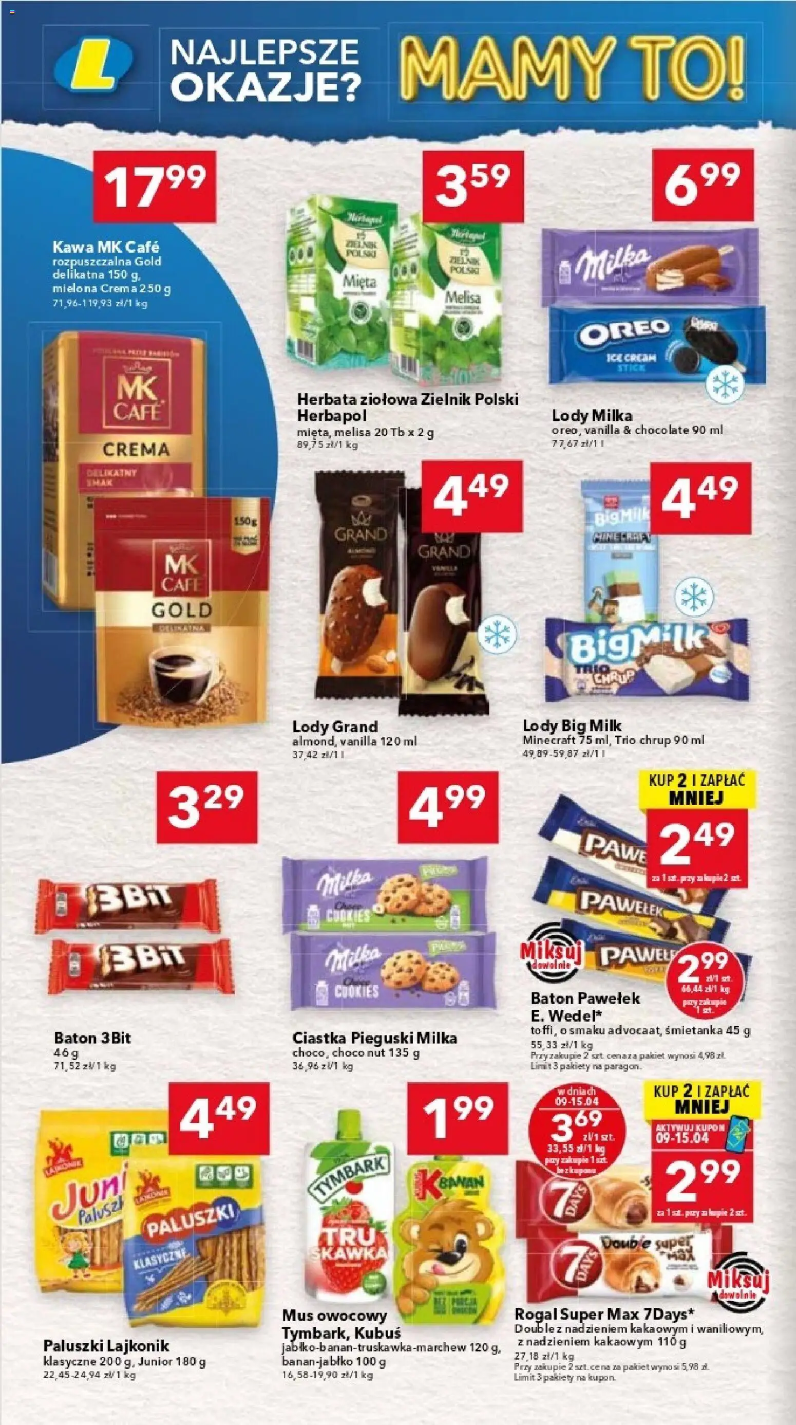 Lewiatan gazetka - Warszawa od 09.04.2026 | Strona: 6 | Produkty: Milka, Mięta, Herbata, Melisa