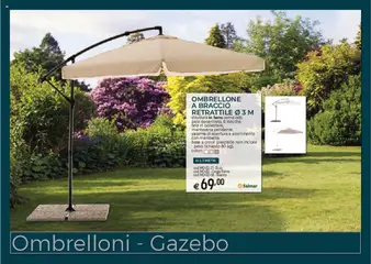 Anteprima del volantino Catalogo Ombrelloni - Gazebo Brico OK	 valido a partire dal 03.03.2025 | Pagina: 1 | Prodotti: Ombrellone, Gazebo, Piastrelle