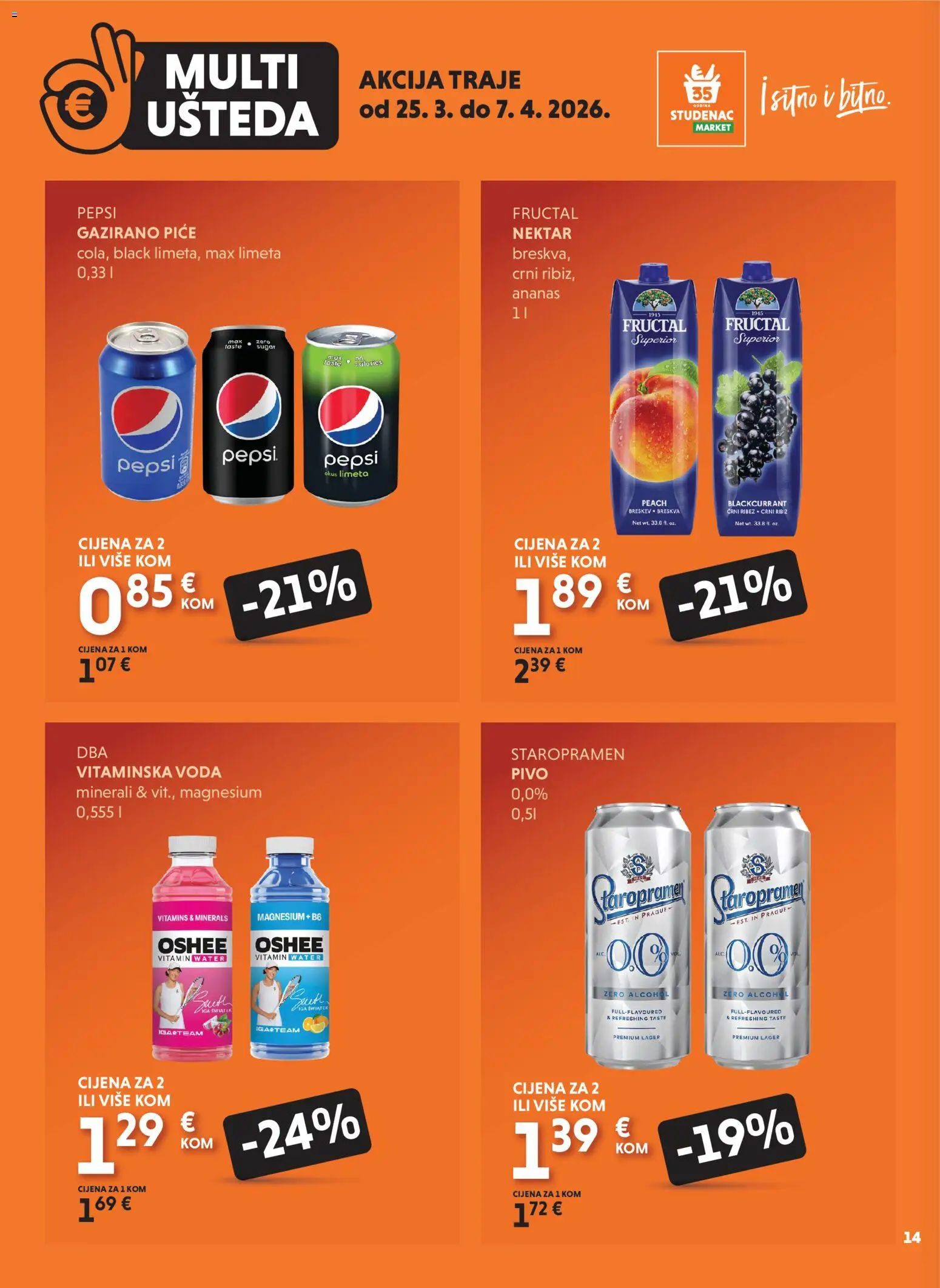 Studenac katalog | vrijedi od 25.03.2026 | Stranica: 14