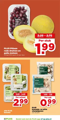 Plus - Folder week 43 - Voorbeeld van een folder van Plus, geldig van 22.10.2025 | Pagina: 6 | Producten: Meloen, Salade, Salades, Zak
