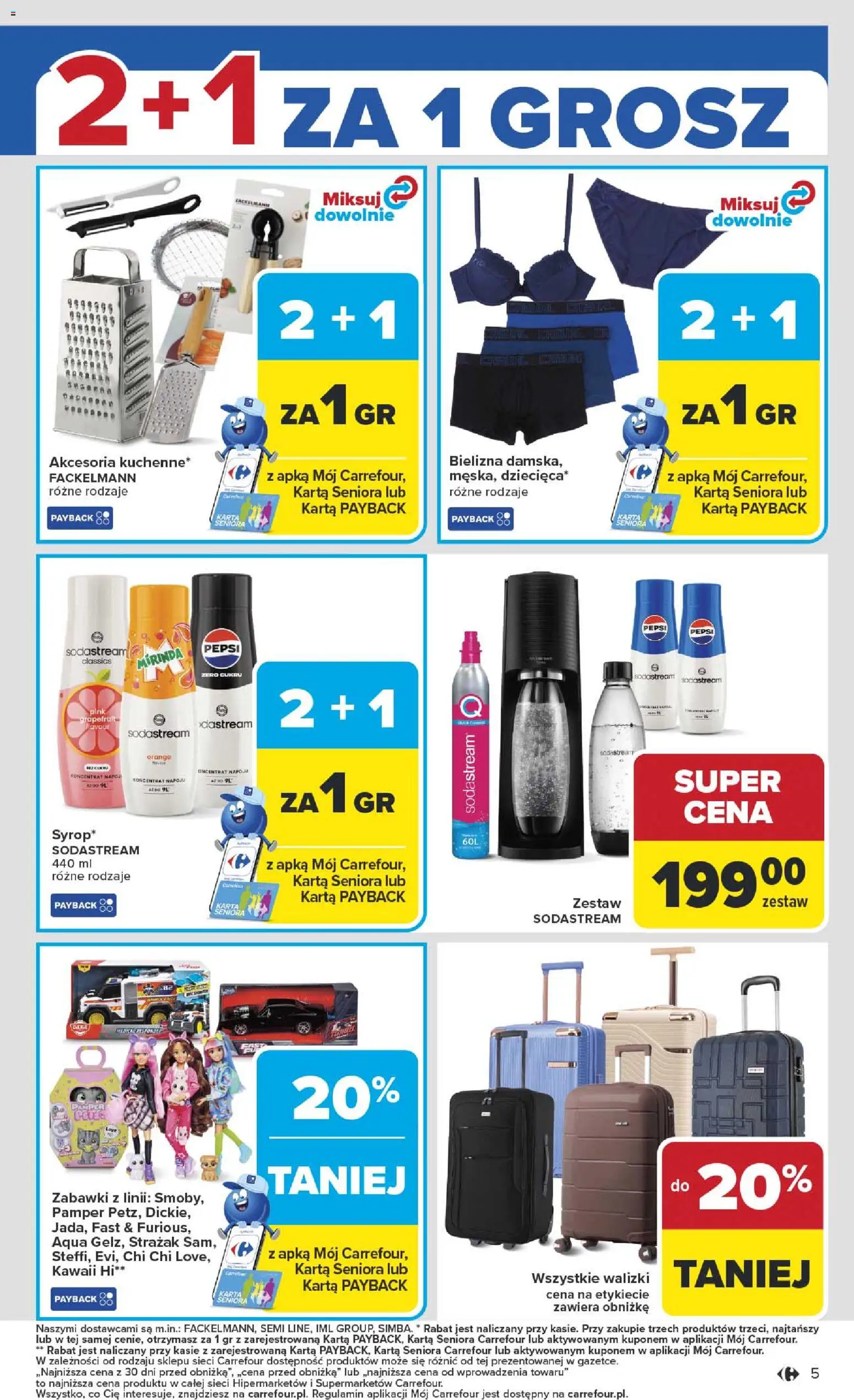Carrefour Gazetka od 12.01.2026 | Strona: 7 | Produkty: Karta, Pepsi, Walizki, Sodastream