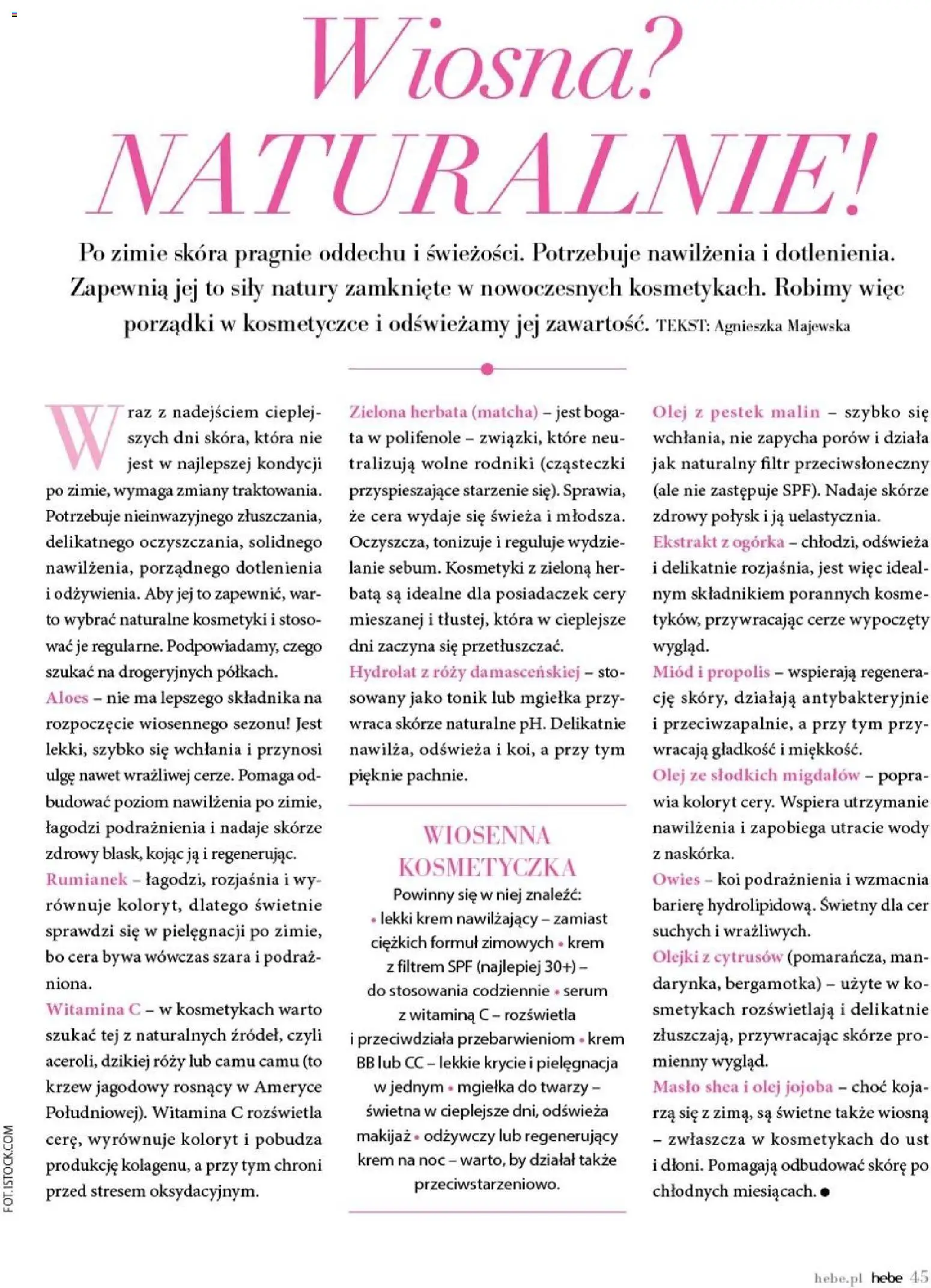 Hebe gazetka - Magazyn od 01.03.2026 | Strona: 45 | Produkty: Aloes, Makijaż, Masło, Krem