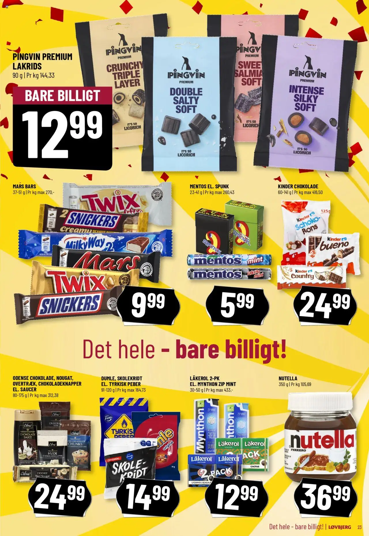 Løvbjerg Tilbudsavis gyldig fra 20.06.2025 | Side: 25 | Produkter: Lakrids, Vingummi, Nougat, Nutella