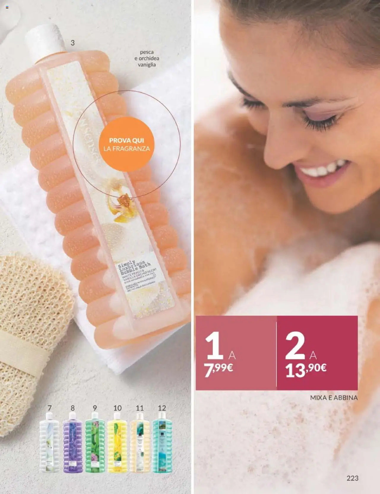 Volantino Avon del 01.10.2025 | Pagina: 223 | Prodotti: Pesca, Orchidea, Fragranza