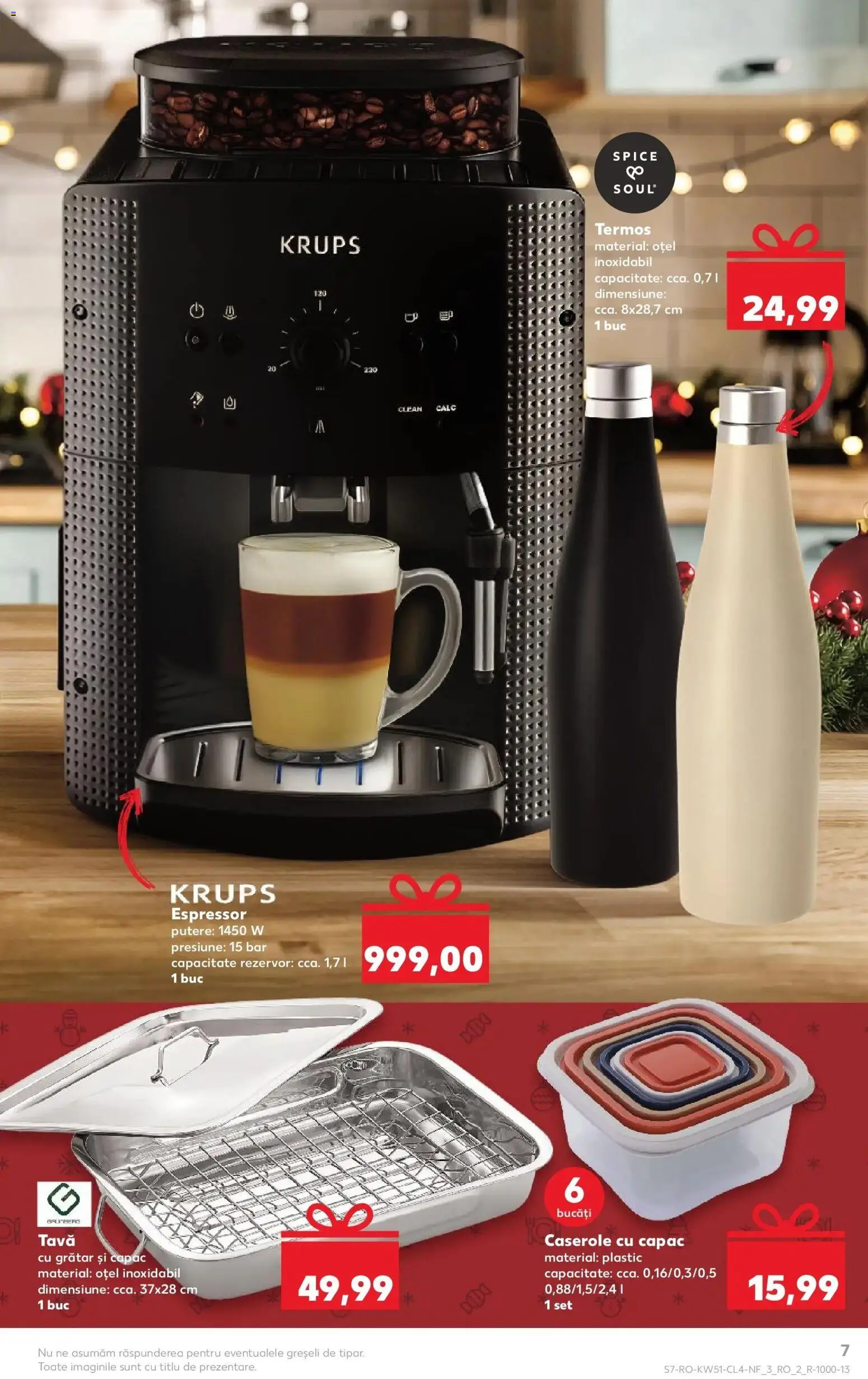 Noul catalog Kaufland – valabil de la 17.12.2025 | Pagină: 7 | Produse: Espressor, Pomelo, Grill, Termos
