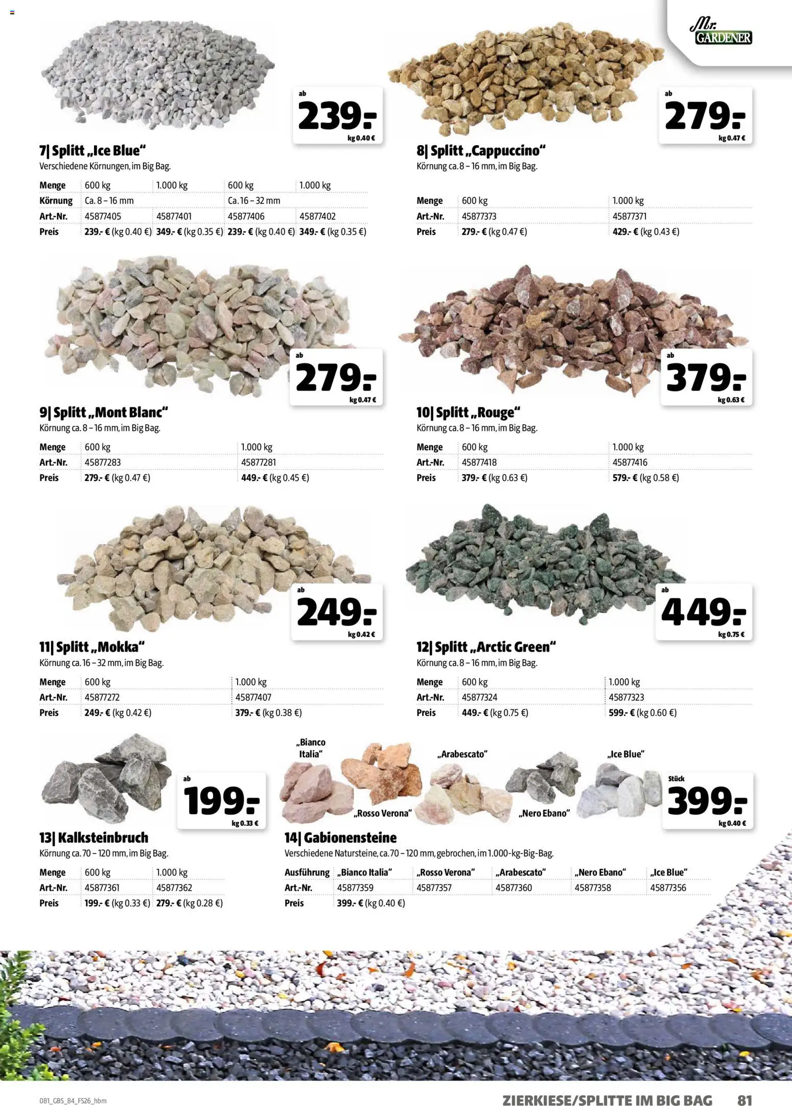 Hagebau Gartenbaustoffsortiment – gültig ab 02.03.2026 | Seite: 81