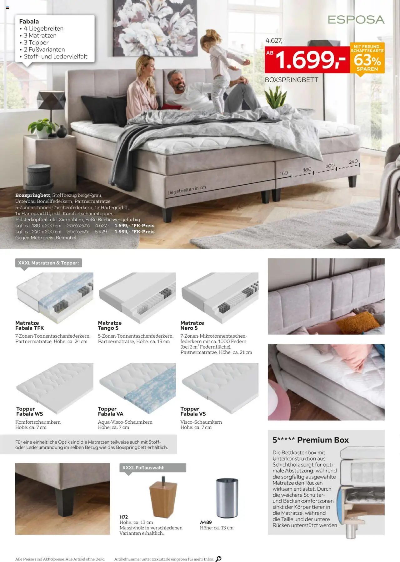 XXXL Lutz Betten Spezial - gültig ab dem 18.08.2025 | Seite: 6 | Produkte: Matratze, Boxspringbett, Topper, Box
