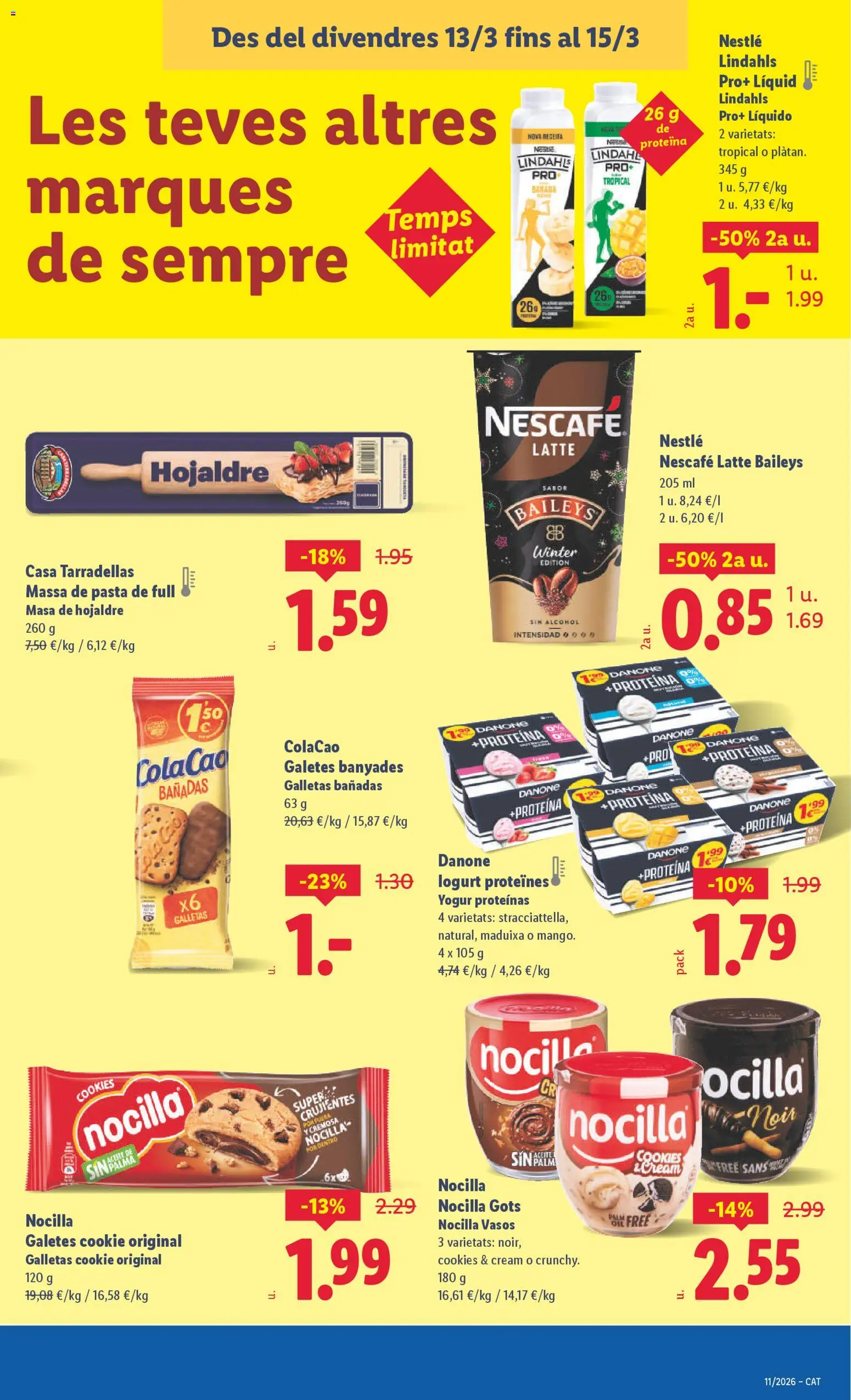 Lidl folleto │ válido desde el 09.03.2026 | Página: 49 | Productos: Yogur, Vasos, Pasta, Galletas