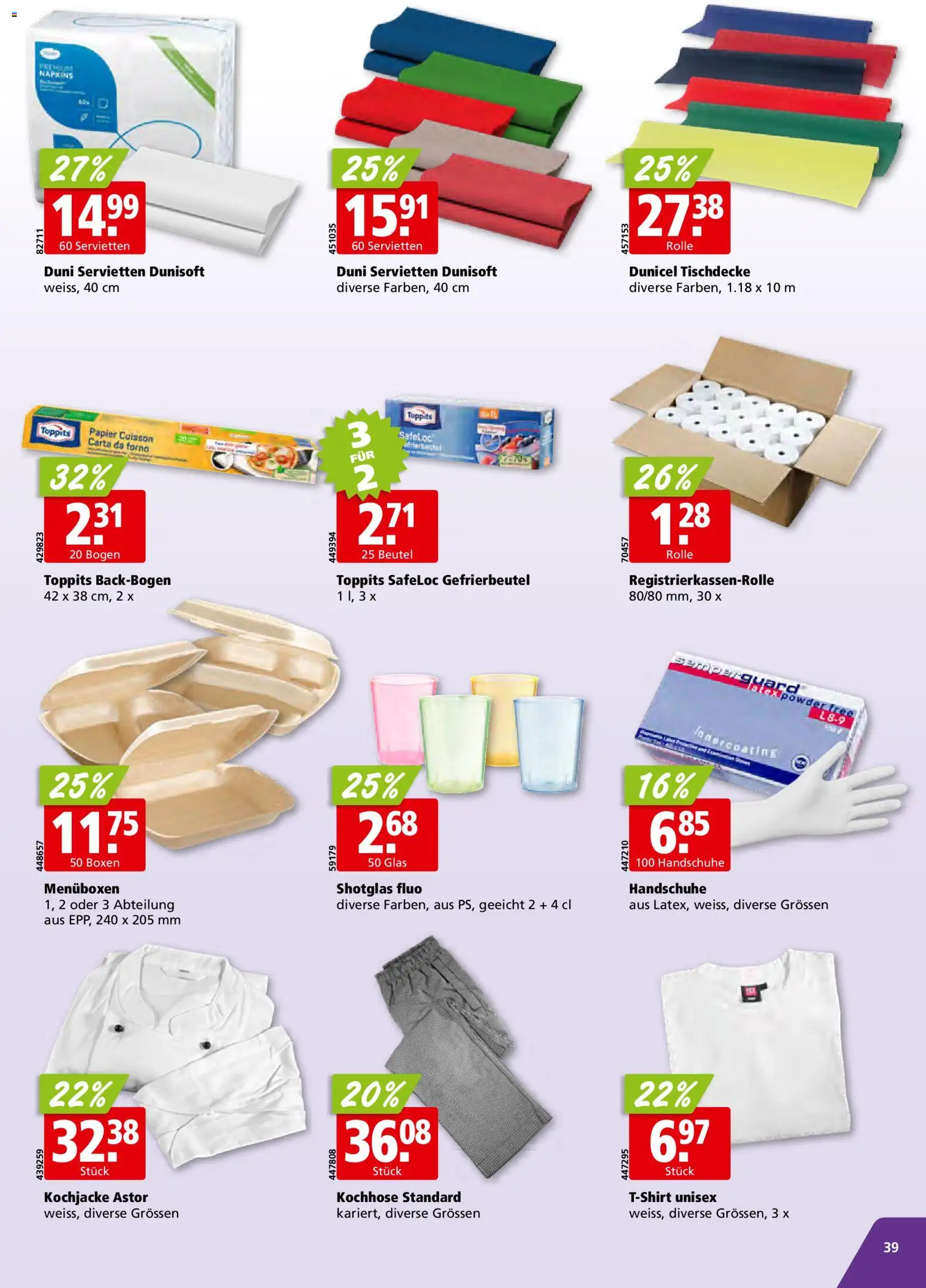 Aligro Aktionen – gültig ab 09.02.2026 | Seite: 39 | Produkte: Handschuhe