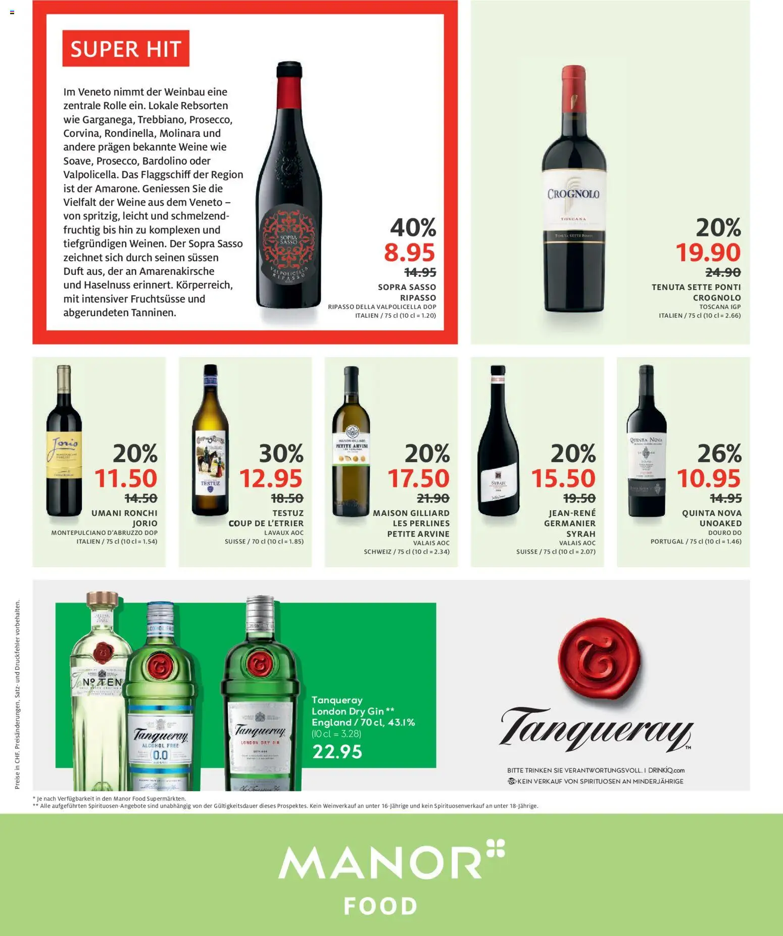Manor Aktionen – gültig ab 28.10.2025 | Seite: 4 | Produkte: Duft, Gin