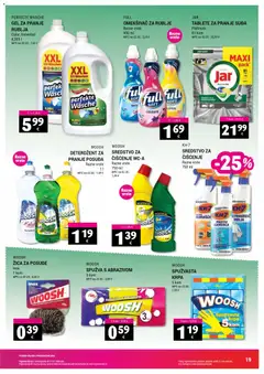 Trgovina Krk Katalog - Pregled kataloga iz trgovine Trgovina Krk, vrijedi od 16.04.2026 | Stranica: 19 | Proizvodi: Spužva, Krpa, Omekšivač, Deterdžent