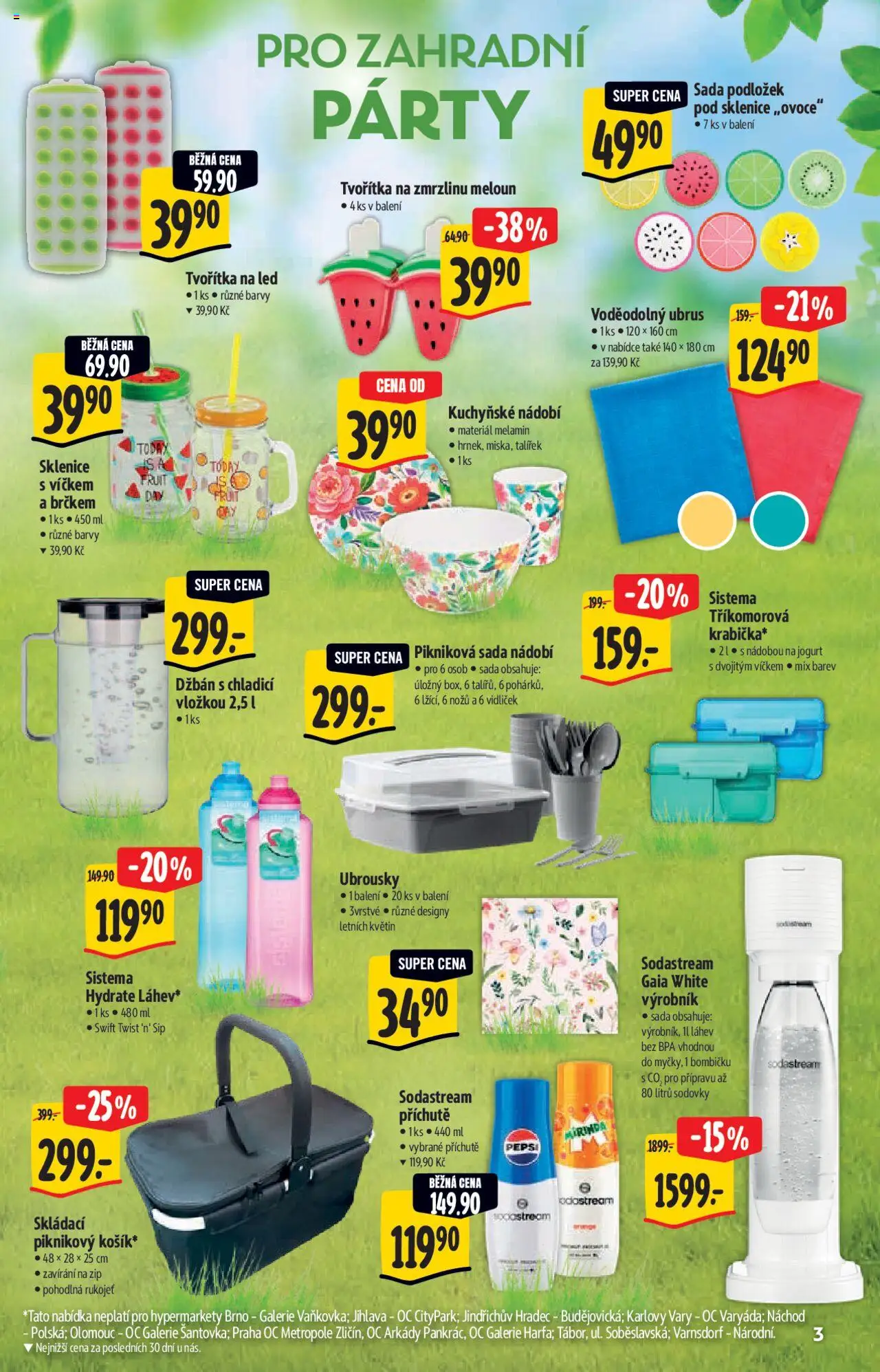 Albert katalog - Hypermarket od 21.05.2025 | Strana: 3 | Produkty: Nádobí, Sada nádobí, Sodastream, Barvy