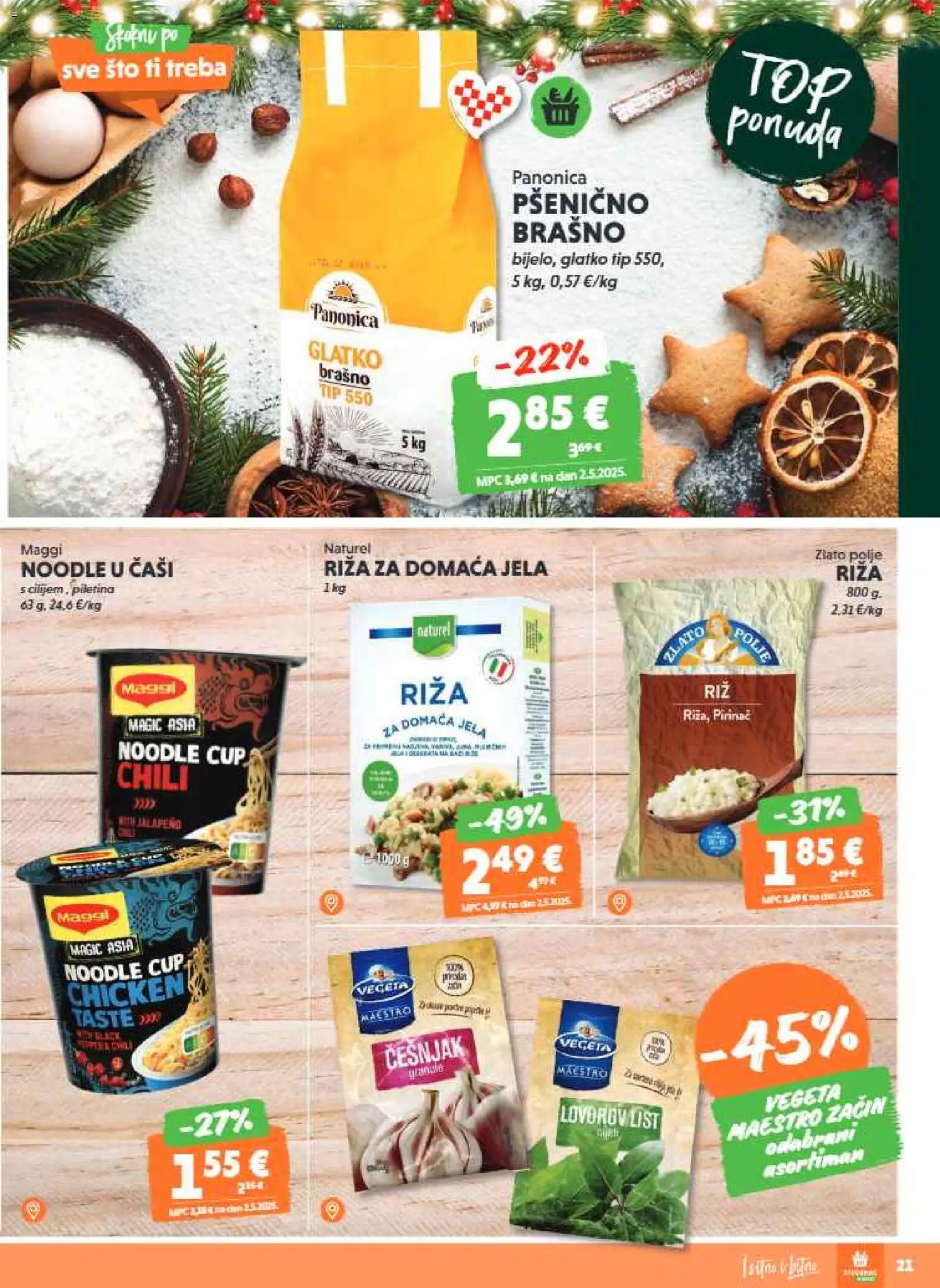 Studenac katalog | vrijedi od 10.12.2025 | Stranica: 21 | Proizvodi: Piletina, Riža, Brašno, Češnjak