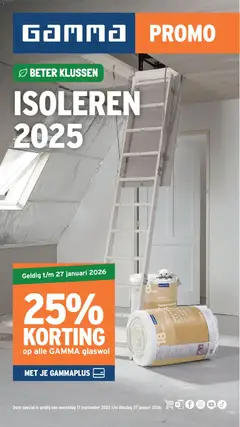 GAMMA - Isolatiespecial - Voorbeeld van een folder van GAMMA, geldig van 17.09.2025