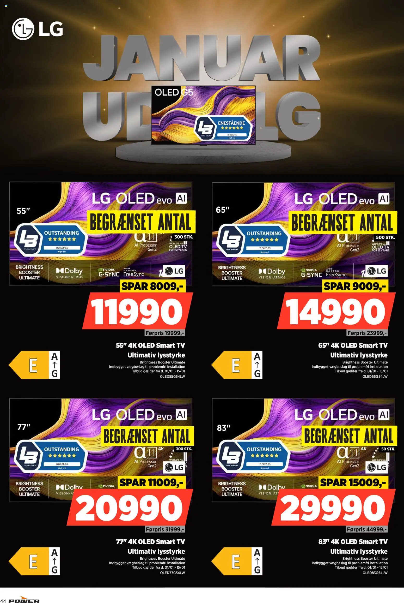 Power tilbudsavis – gyldig fra 09.01.2026 | Side: 44 | Produkter: Processor, Smart TV, TV