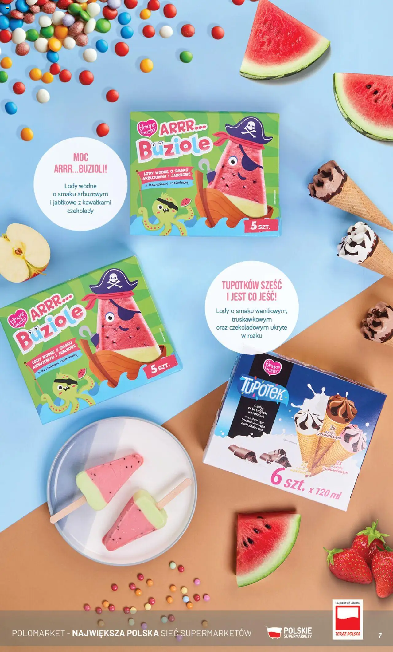 POLOmarket Gazetka - Lody od 23.04.2025 | Strona: 7 | Produkty: Czekolady, Lody