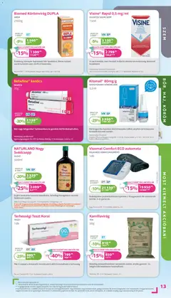 Kulcs Patika Akciós újság - amely érvényes a következő dátumtól: 01.01.2026 | Oldal: 13