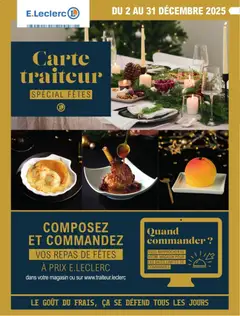 E.Leclerc - Prévisualisation de E.Leclerc Carte traiteur festive valide à partir de 02.12.2025