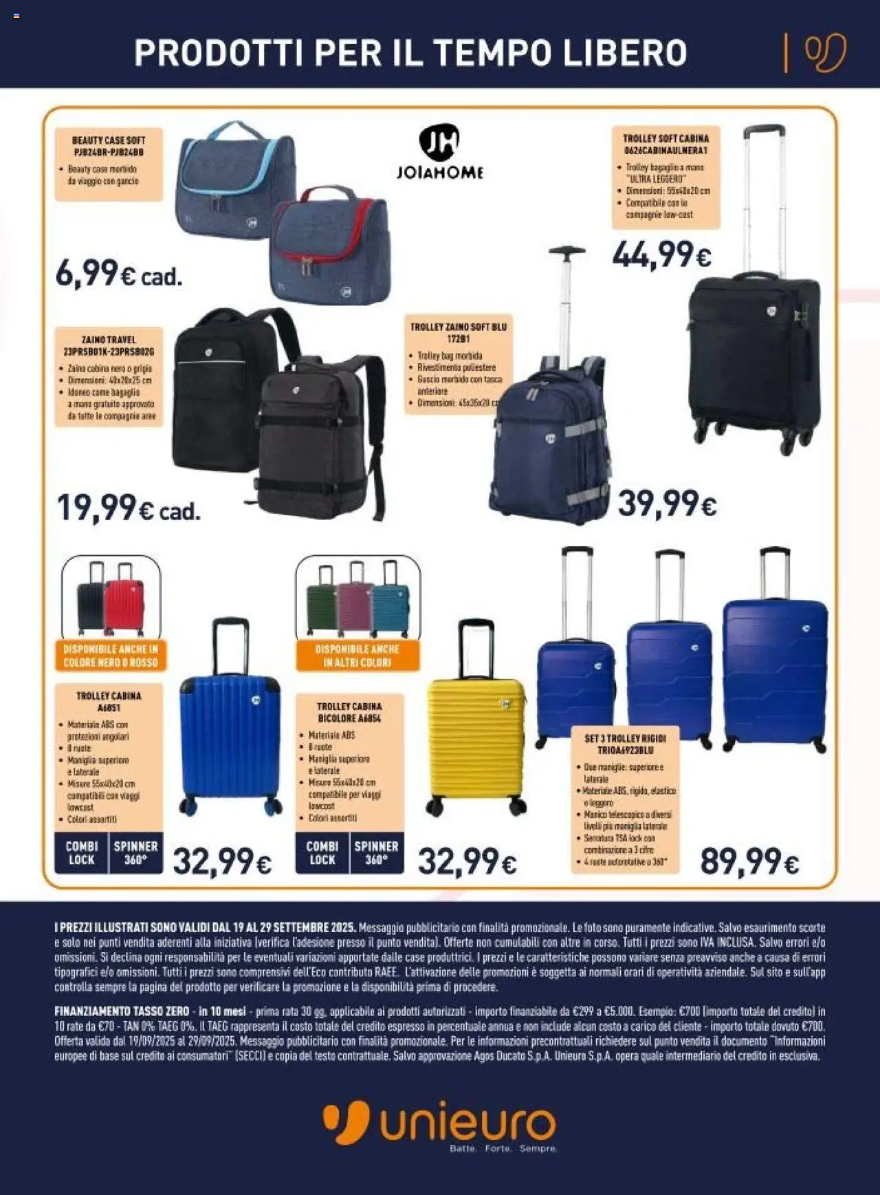 Volantino Unieuro del 19.09.2025 | Pagina: 21