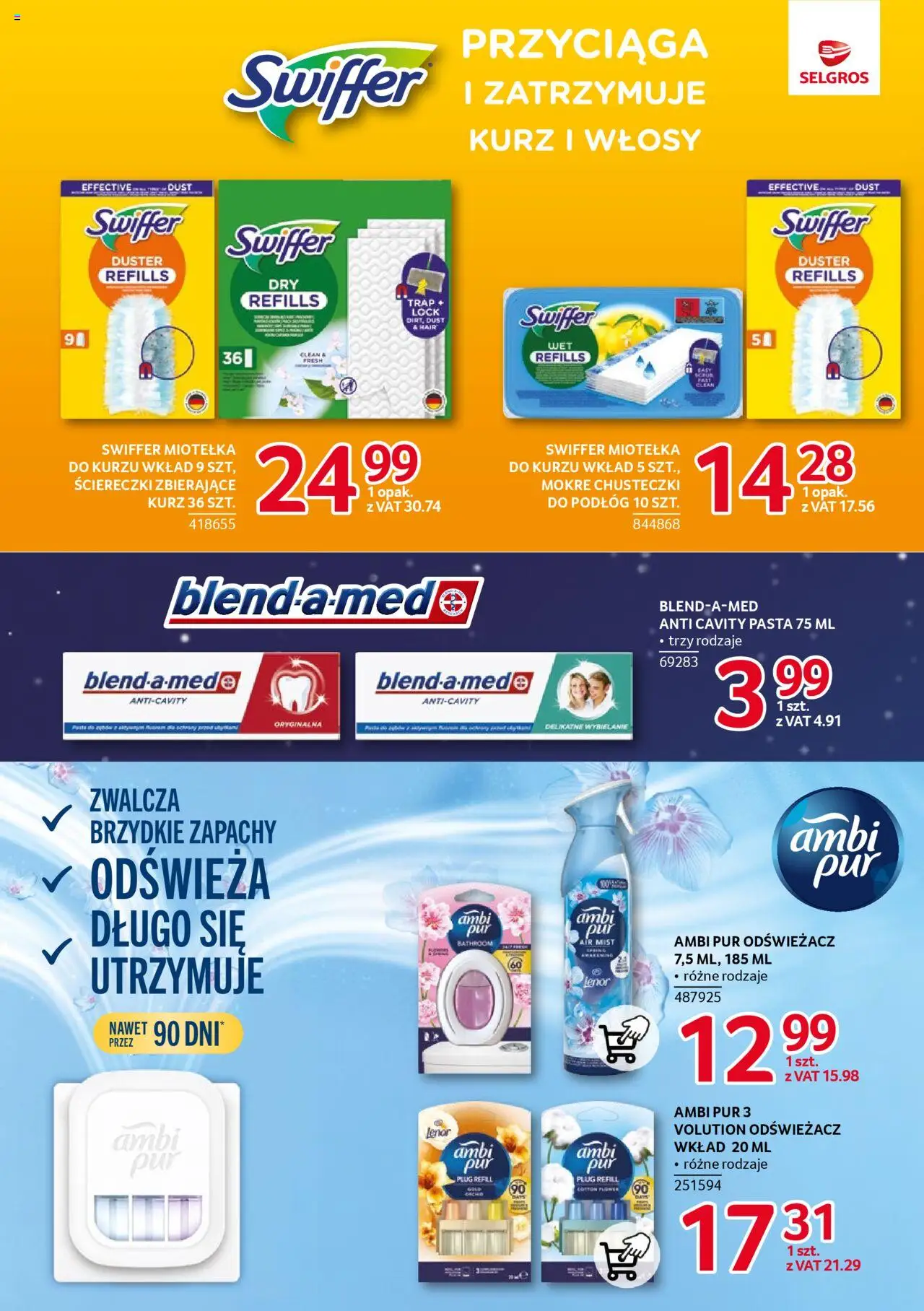 Selgros cash&carry Gazetka - Markowe produkty od 14.08.2025 | Strona: 23 | Produkty: Odświeżacz, Pasta do zębów
